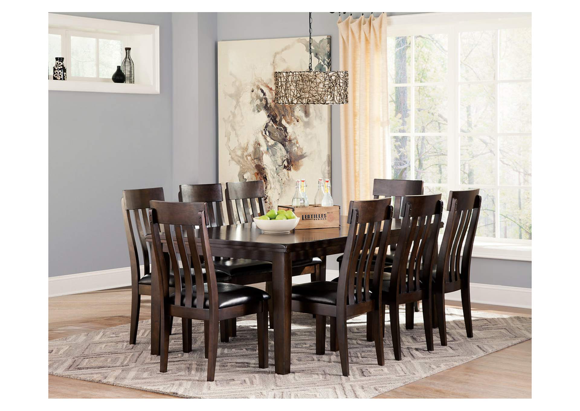 Haddigan Dining Table and 8 Chairs,Signature Design By Ashley