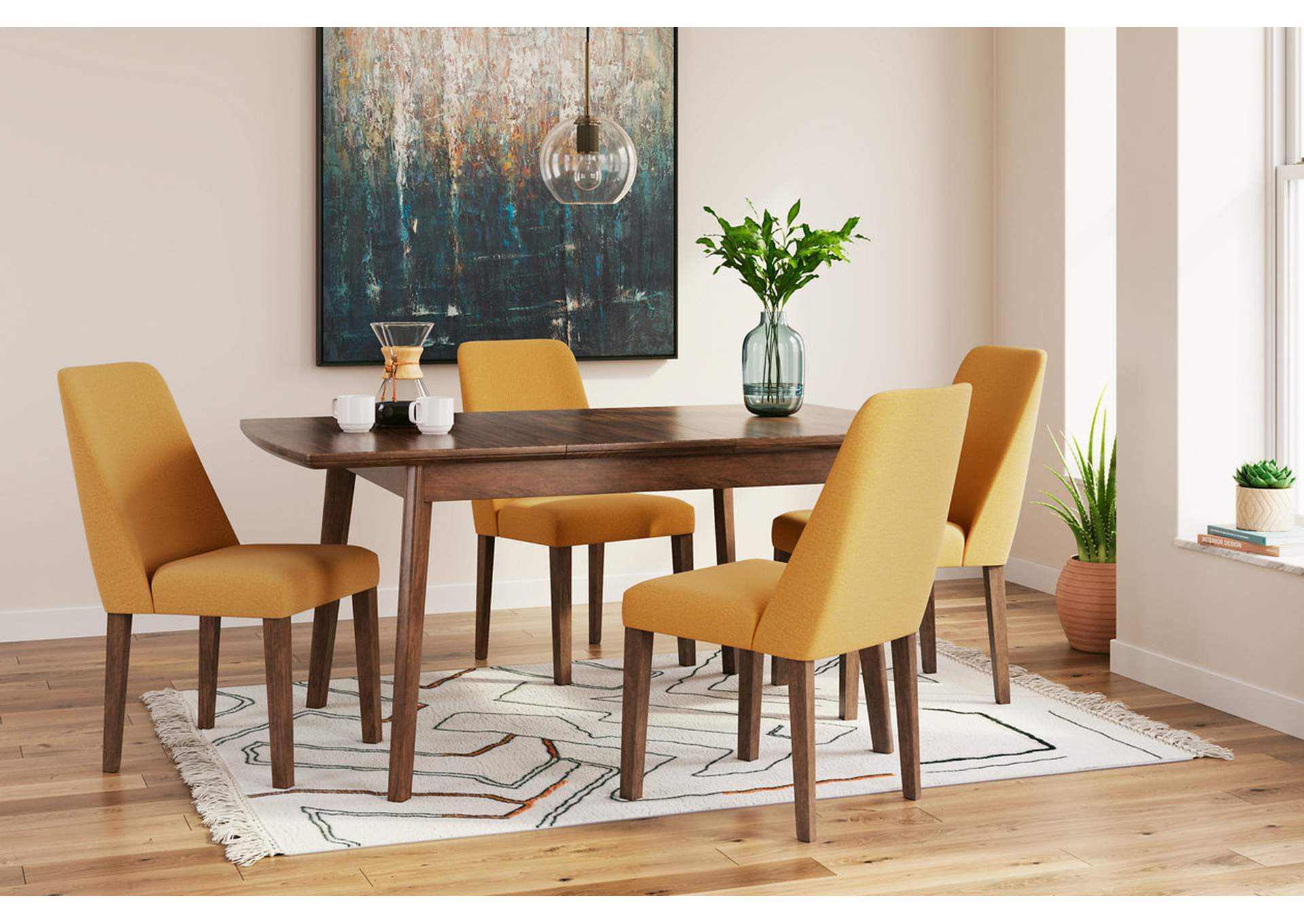 Lyncott Dining Table and 4 Chairs,Signature Design By Ashley