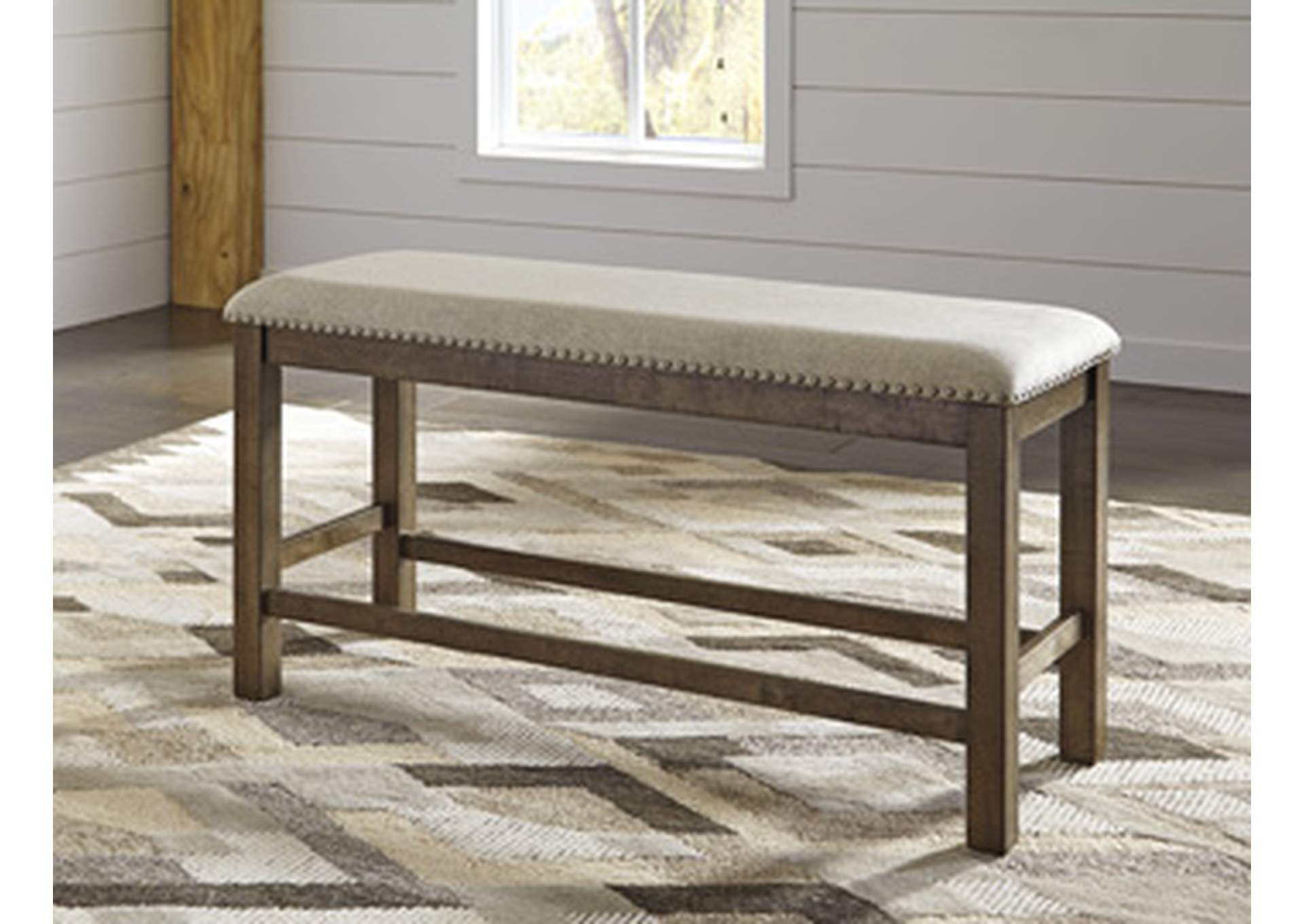 Moriville Counter Height Dining Bench,Signature Design By Ashley