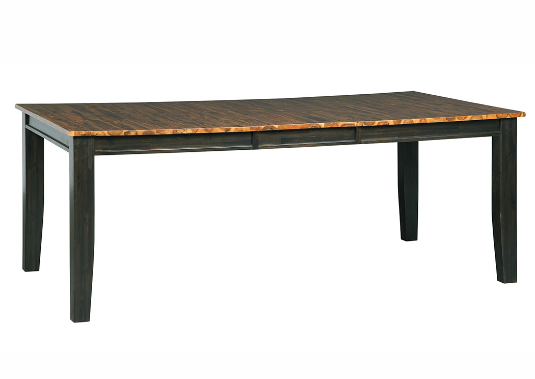 Quinley Two-Tone Brown Rectangular Dining Room Butterfly Extension Table,ABF Signature Design by Ashley