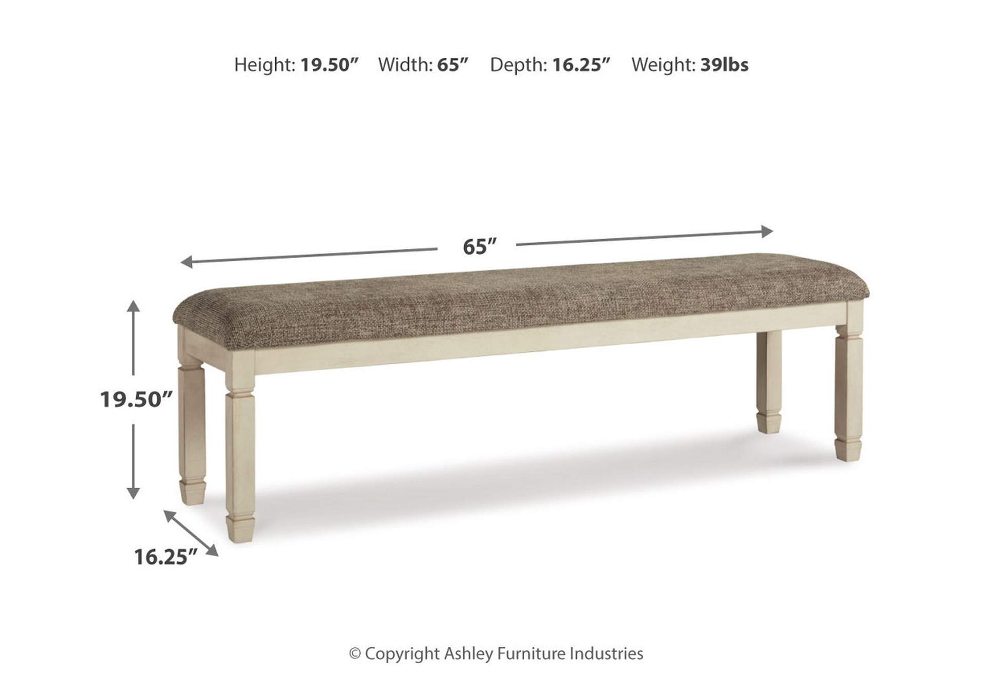 Bolanburg 65" Dining Bench,Signature Design By Ashley