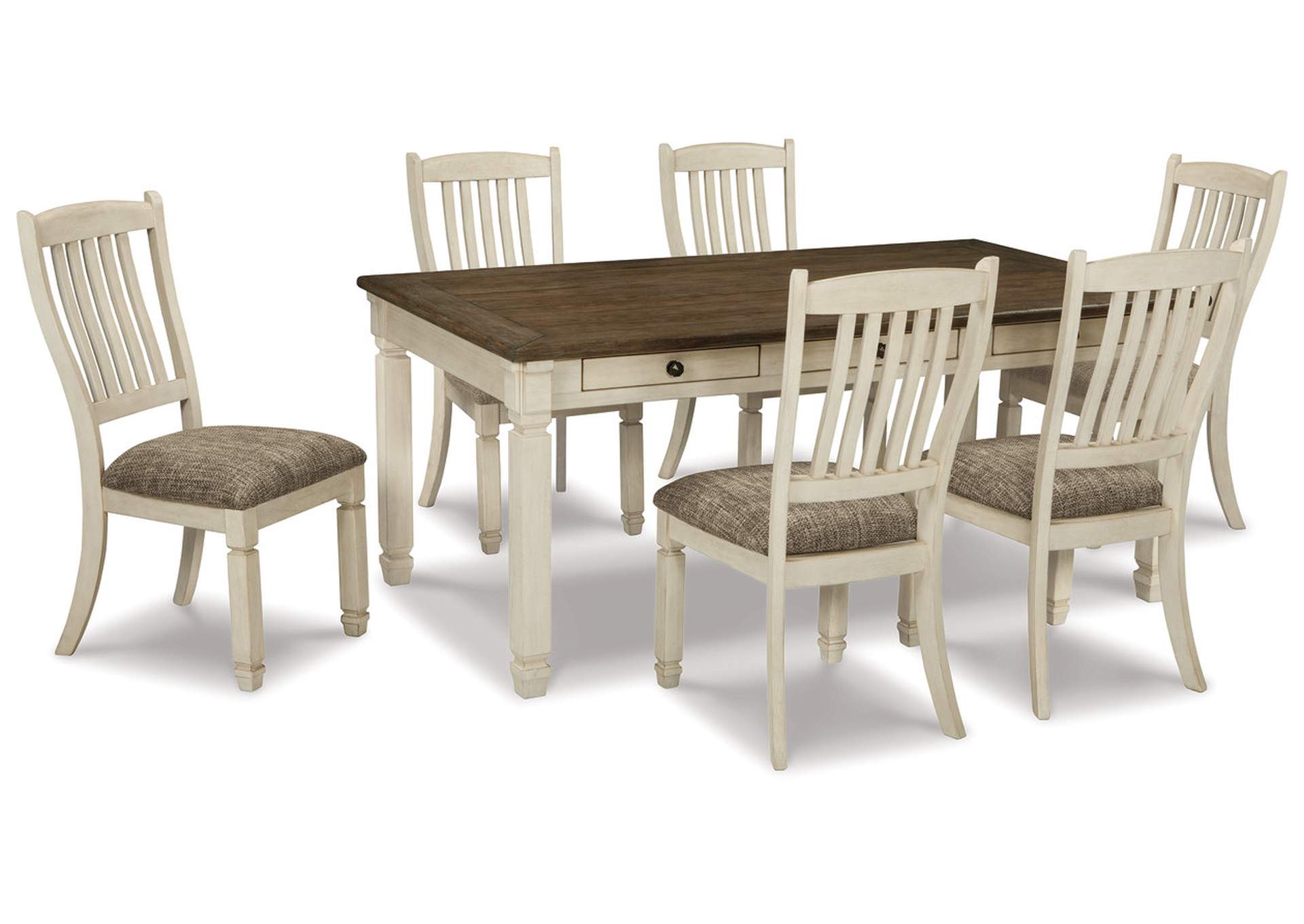 Bolanburg Dining Table with 6 Chairs,Signature Design By Ashley
