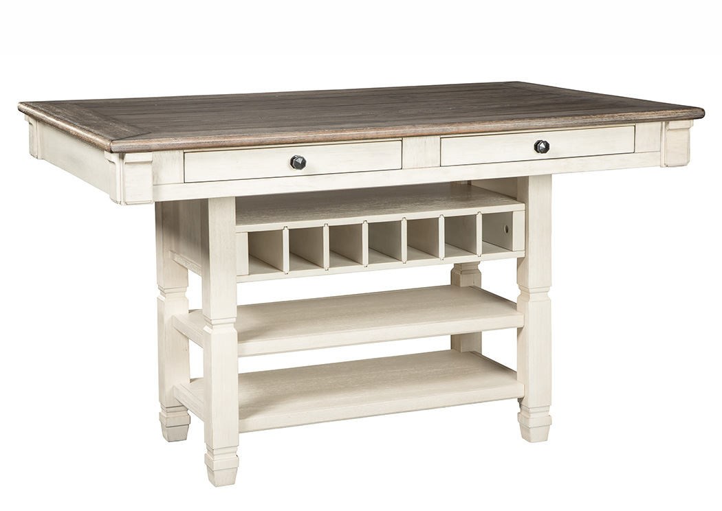 Bolanburg Antique White Rectangular Dining Room Counter Table,ABF Signature Design by Ashley