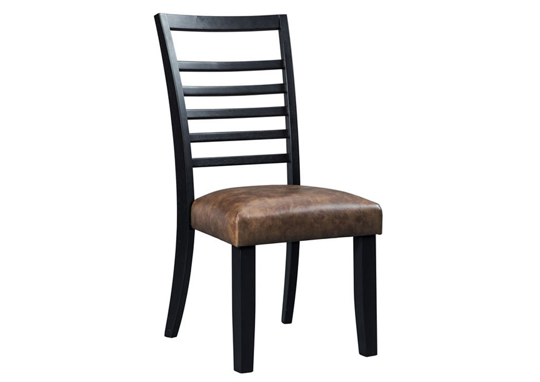 Manishore Brown Dining Upholstered Side Chair (Set of 2),ABF Signature Design by Ashley