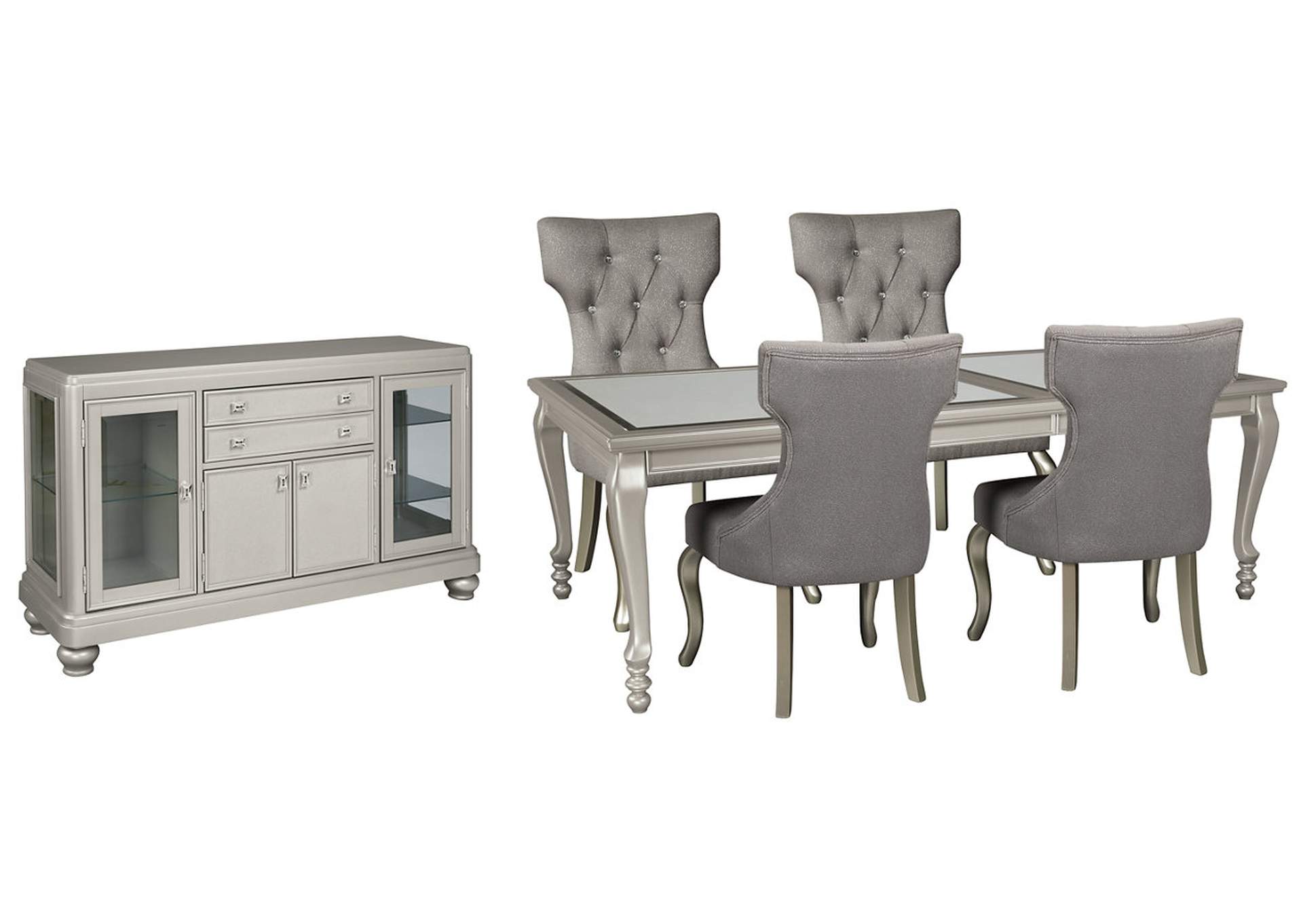 Coralayne Dining Table and 4 Chairs with Storage Furniture World NW