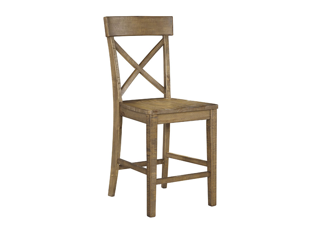 Trishley Light Brown Barstool (Set of 2),ABF Signature Design by Ashley