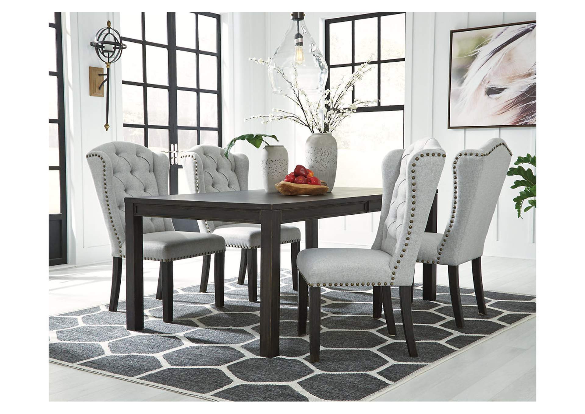 Jeanette Dining Table and 4 Chairs,Signature Design By Ashley