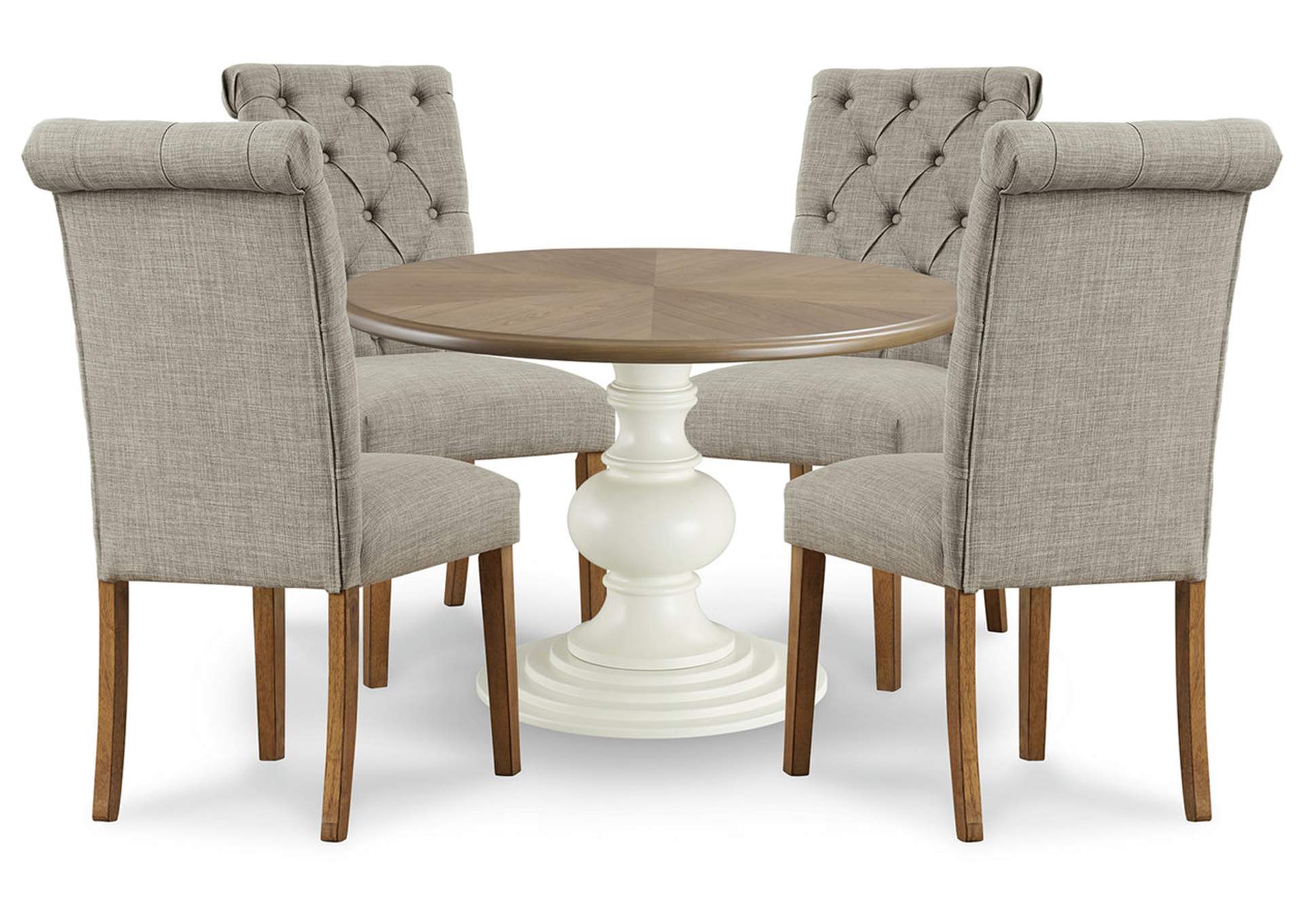 Shatayne Dining Table and 4 Chairs Langlois Furniture Muskegon, MI