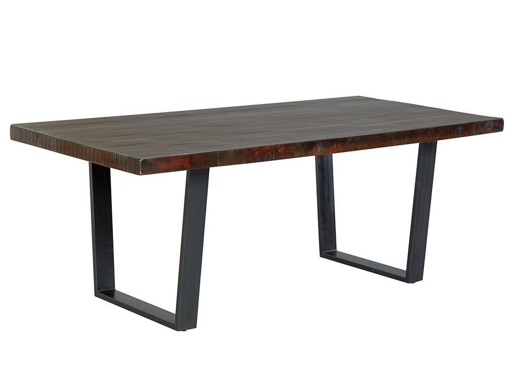 Parlone Dark Brown Rectangular Dining Room Table,ABF Signature Design by Ashley