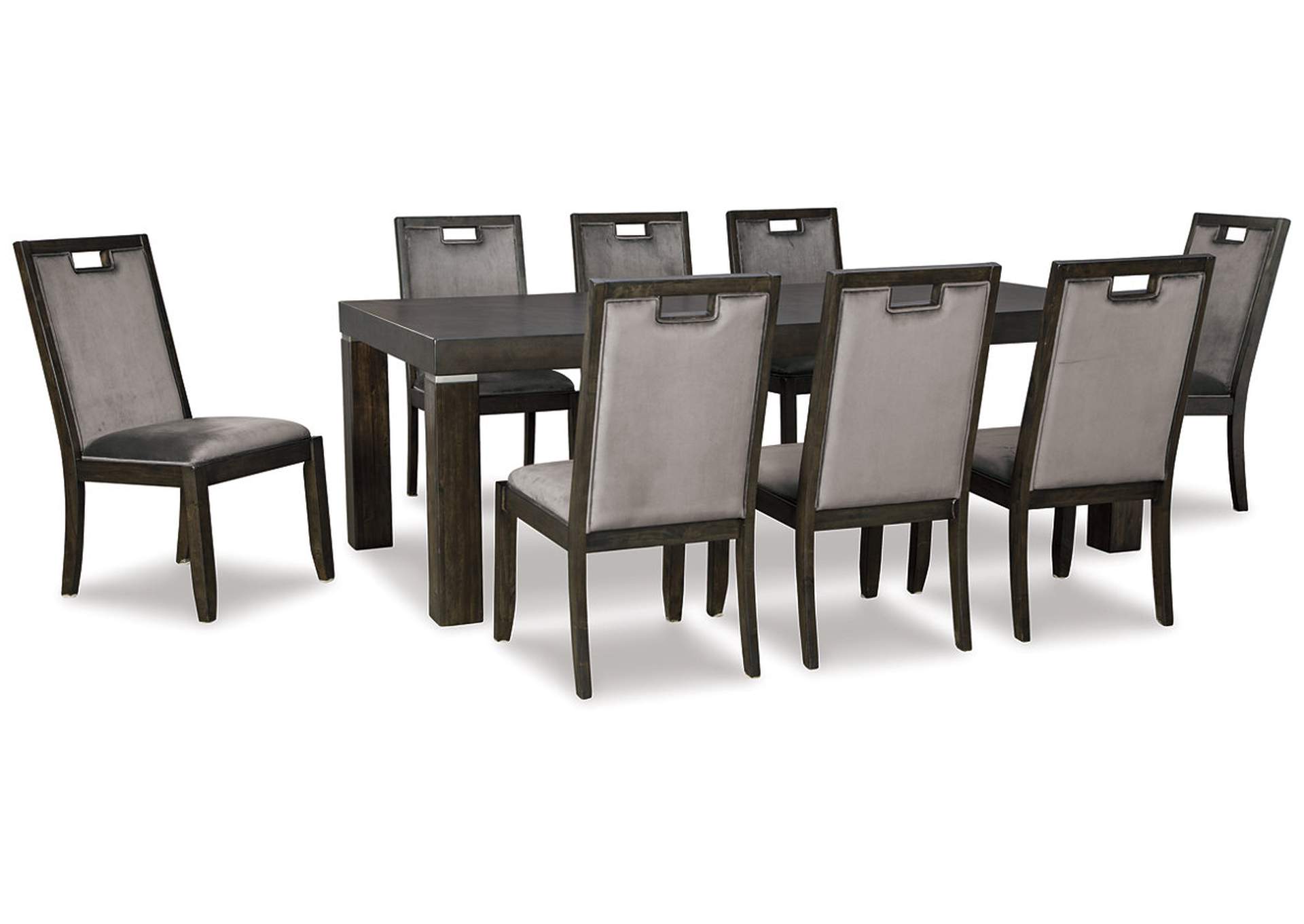 Hyndell Dining Table and 8 Chairs,Signature Design By Ashley