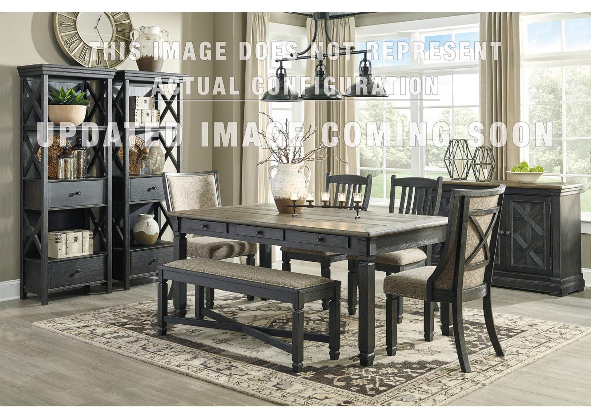 tyler creek counter height dining table and 4 barstools