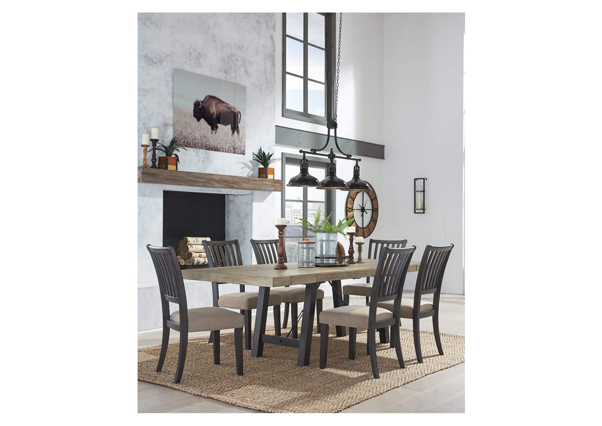 Baylow Dining Table and 6 Chairs,Ashley