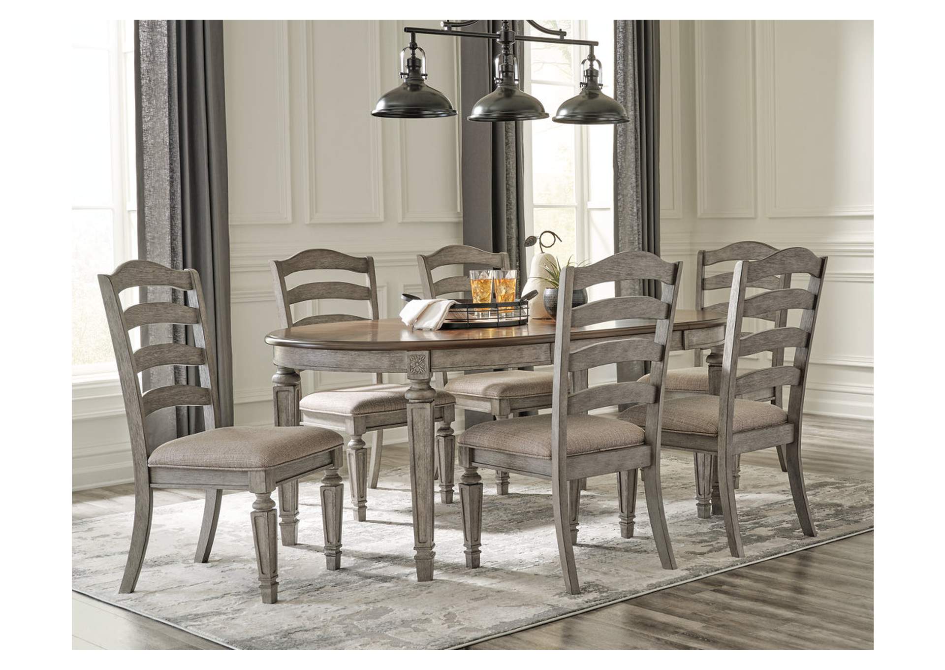 Lodenbay Dining Table and 6 Chairs,Signature Design By Ashley