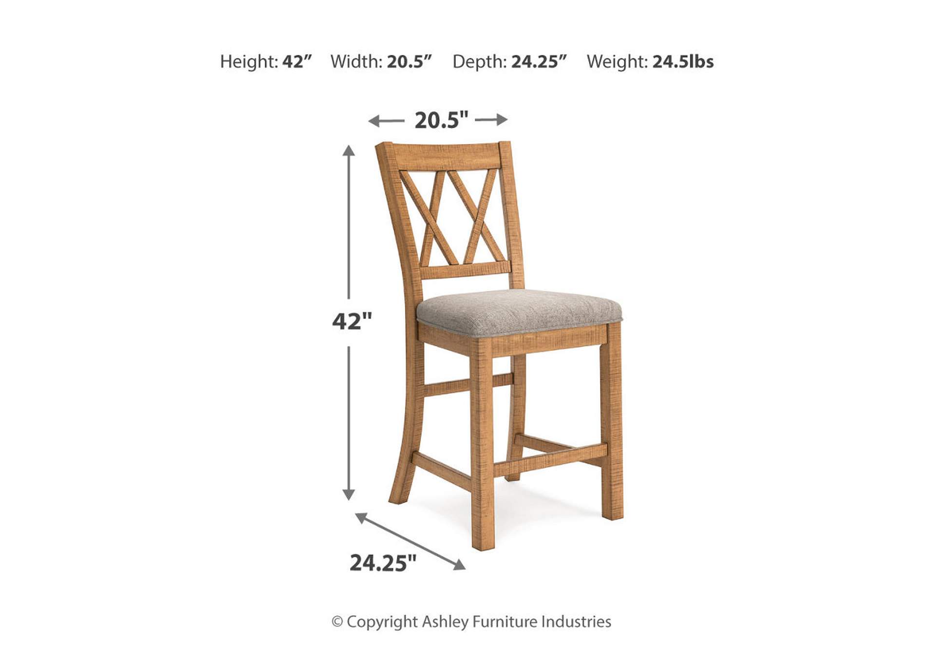 Havonplane Counter Height Dining Table and 4 Barstools,Signature Design By Ashley