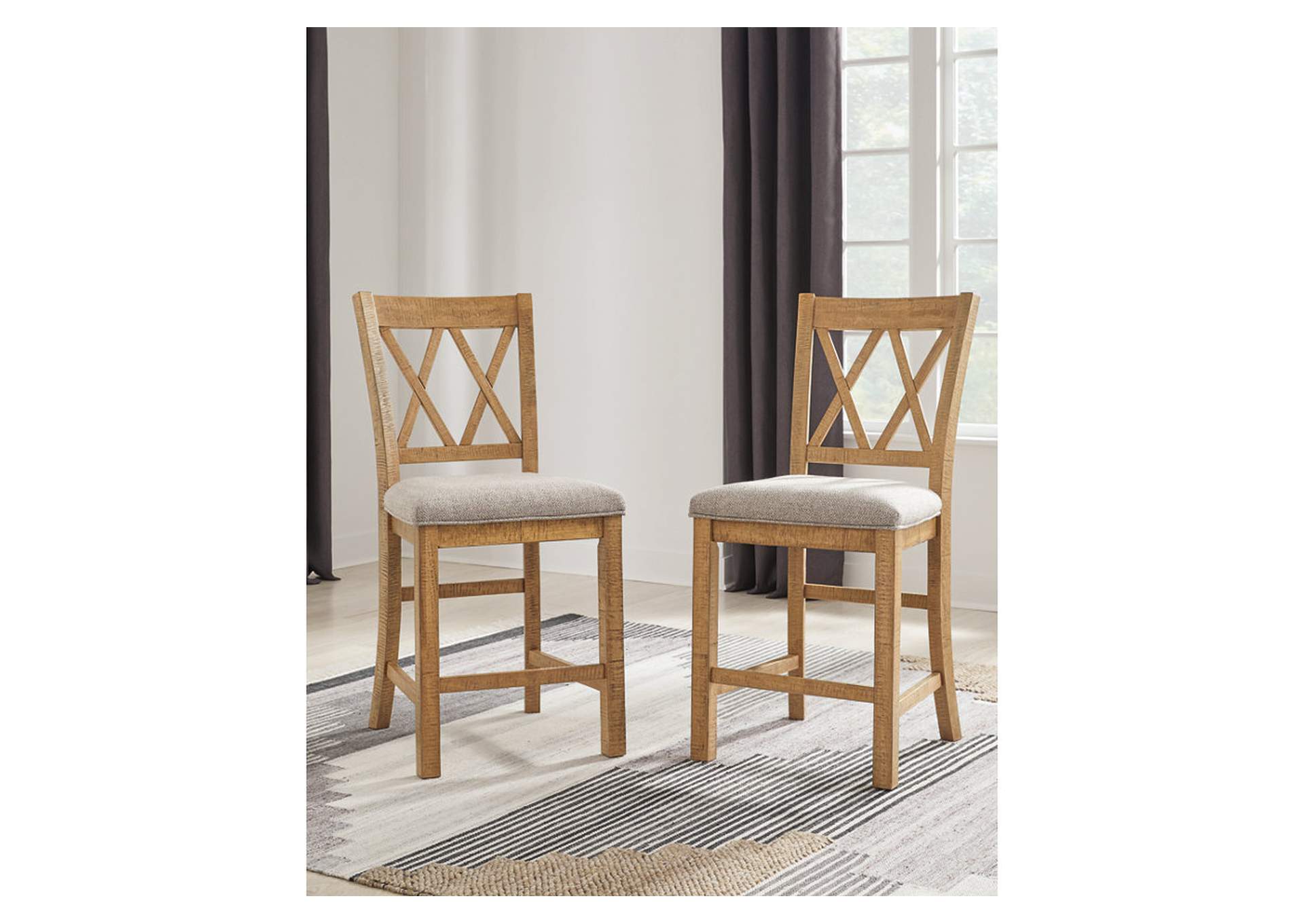 Havonplane Barstool (Set of 2),Signature Design By Ashley