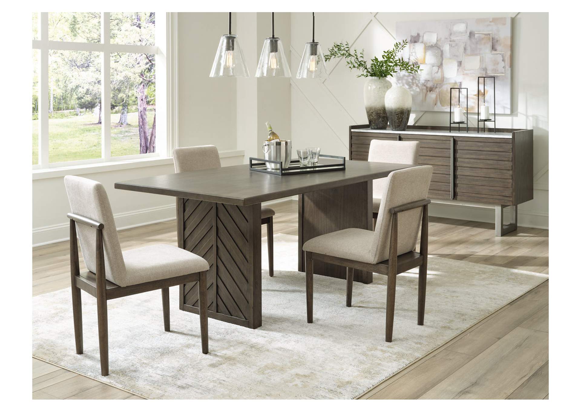 Arkenton Dining Table and 4 Chairs,Ashley