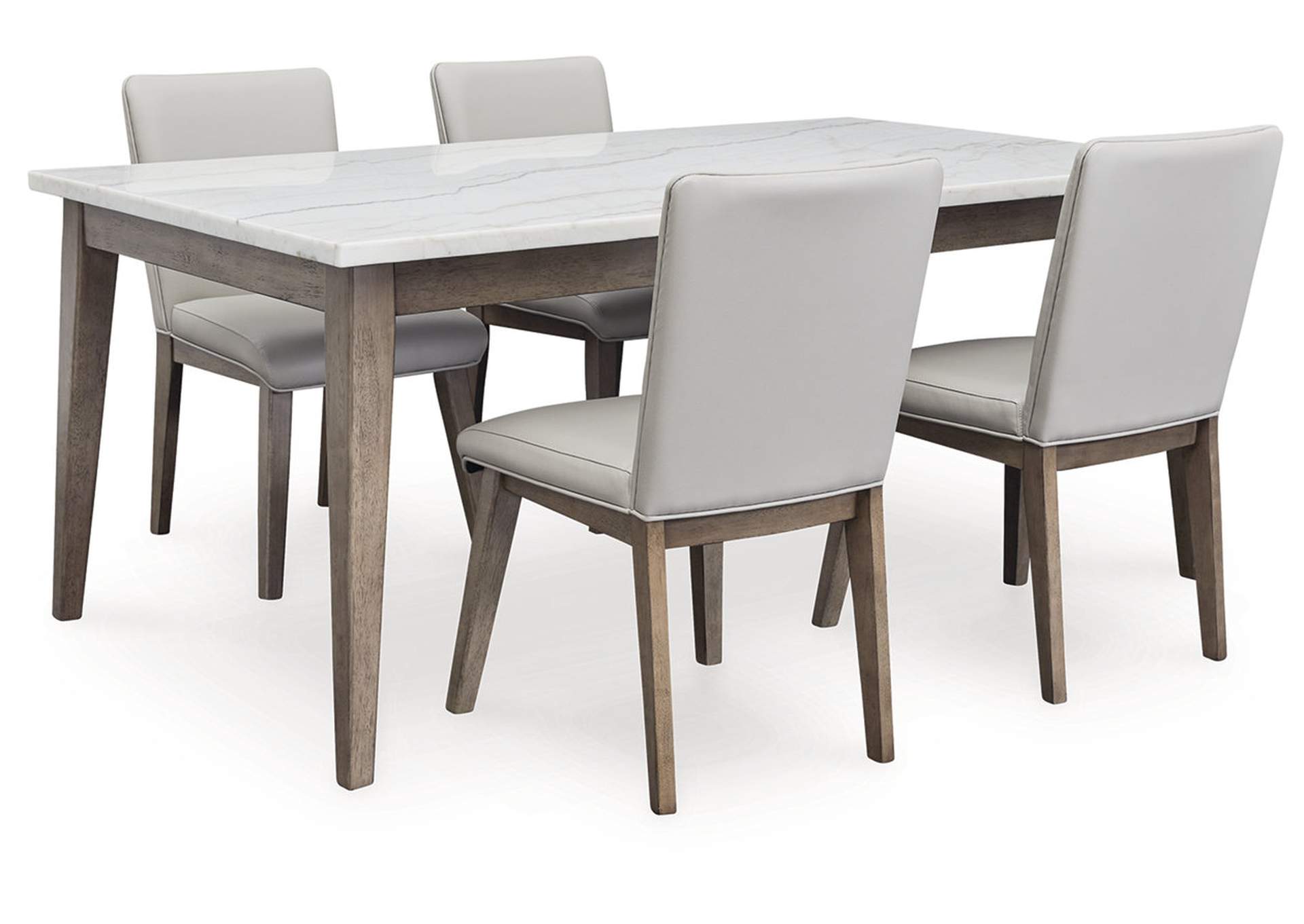 Loyaska Dining Table and 4 Chairs,Signature Design By Ashley