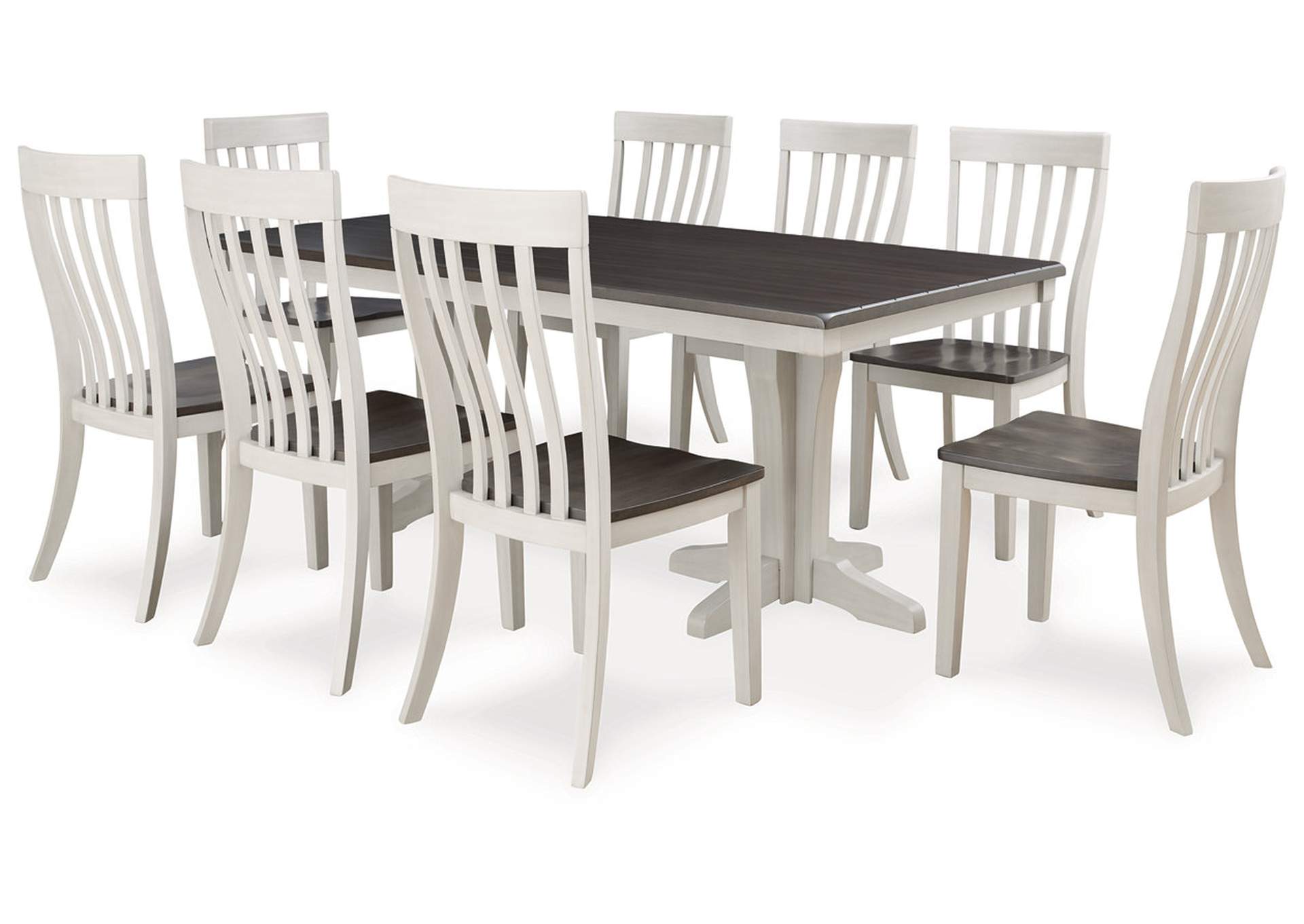 Darborn Dining Table and 8 Chairs,Signature Design By Ashley