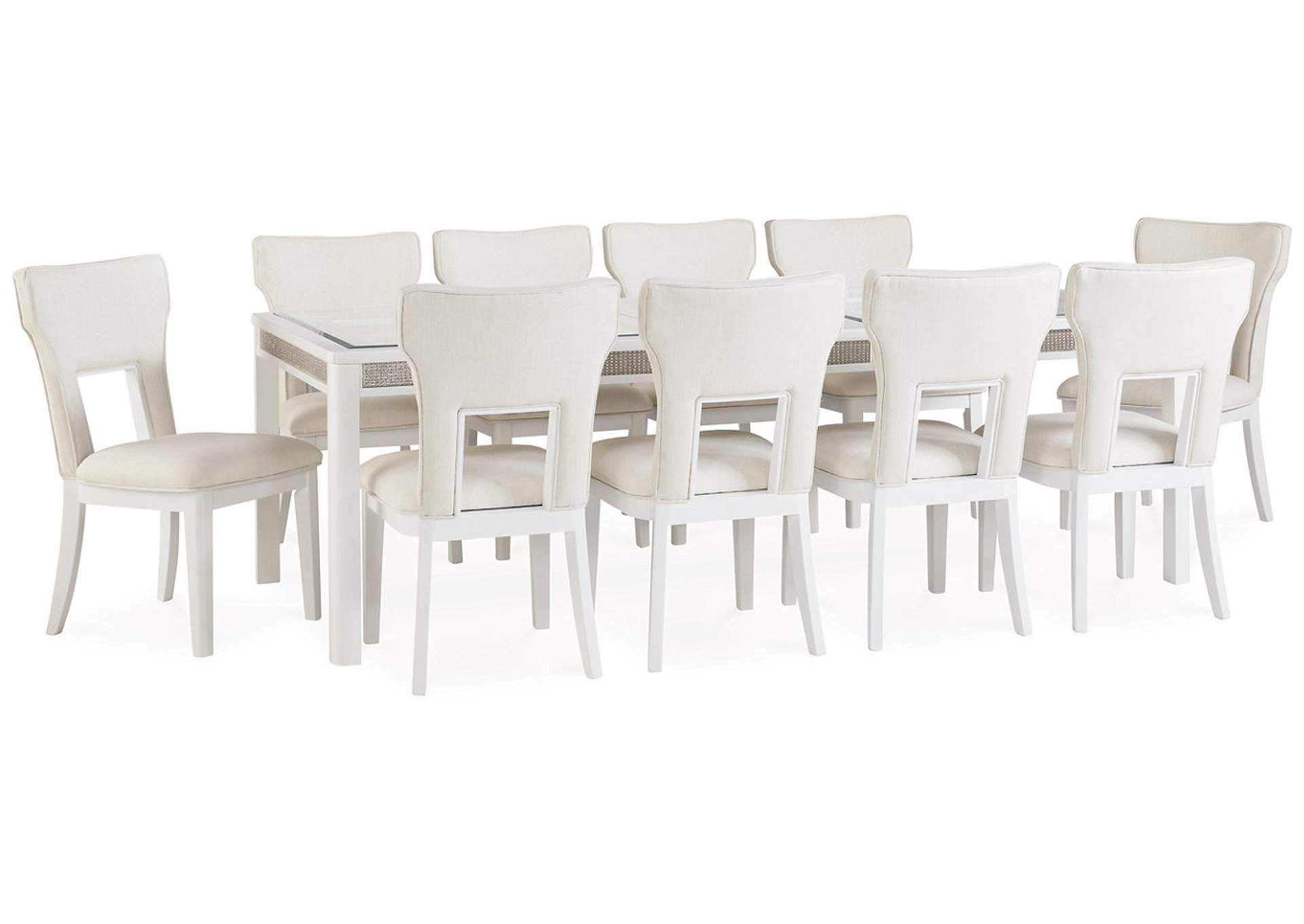 Chalanna Dining Table and 10 Chairs,Signature Design By Ashley