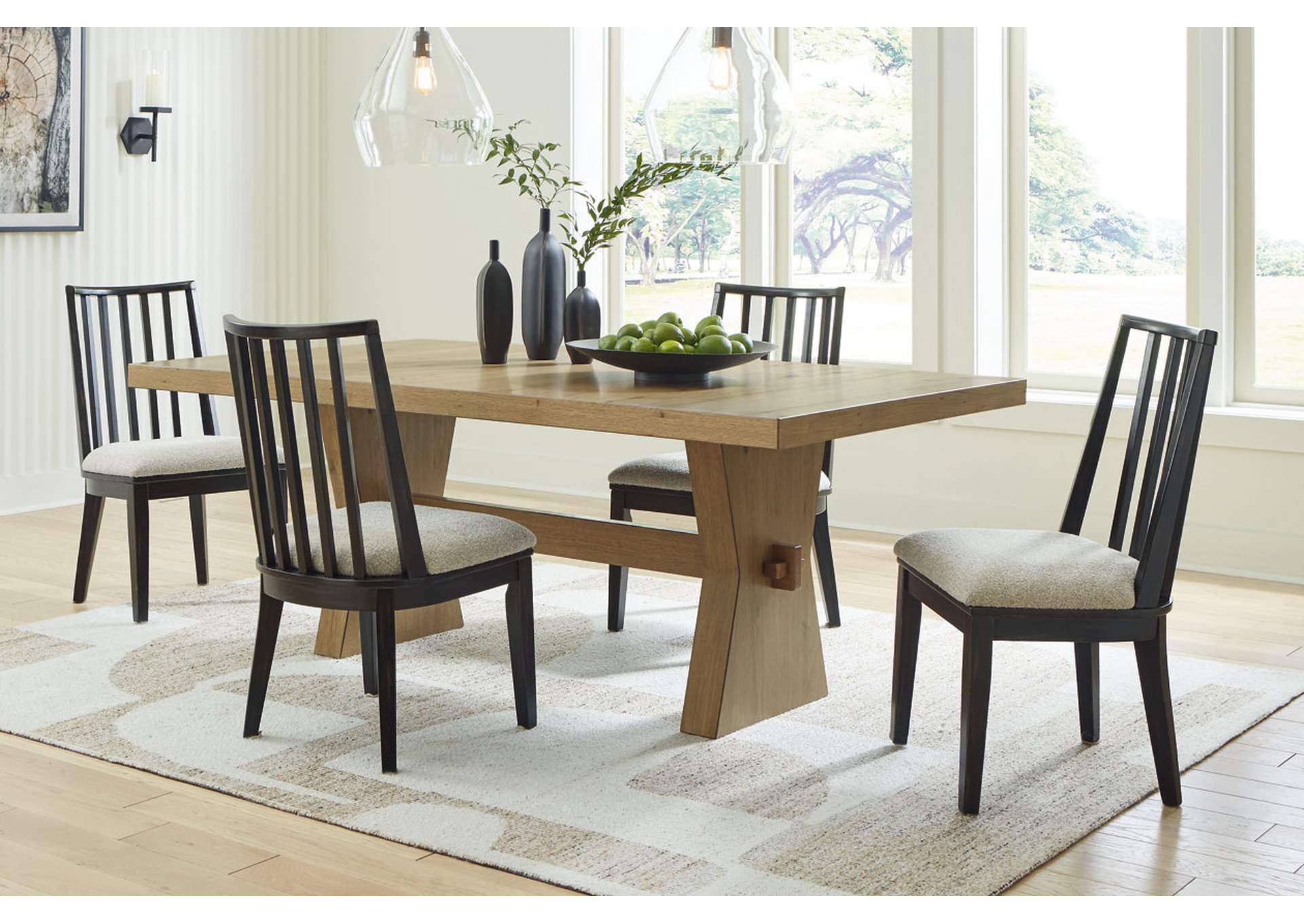 Galliden Dining Table and 4 Chairs,Signature Design By Ashley