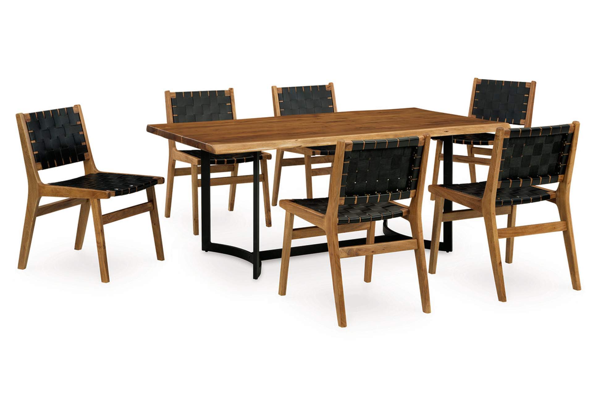 Fortmaine Dining Table and 6 Chairs,Signature Design By Ashley