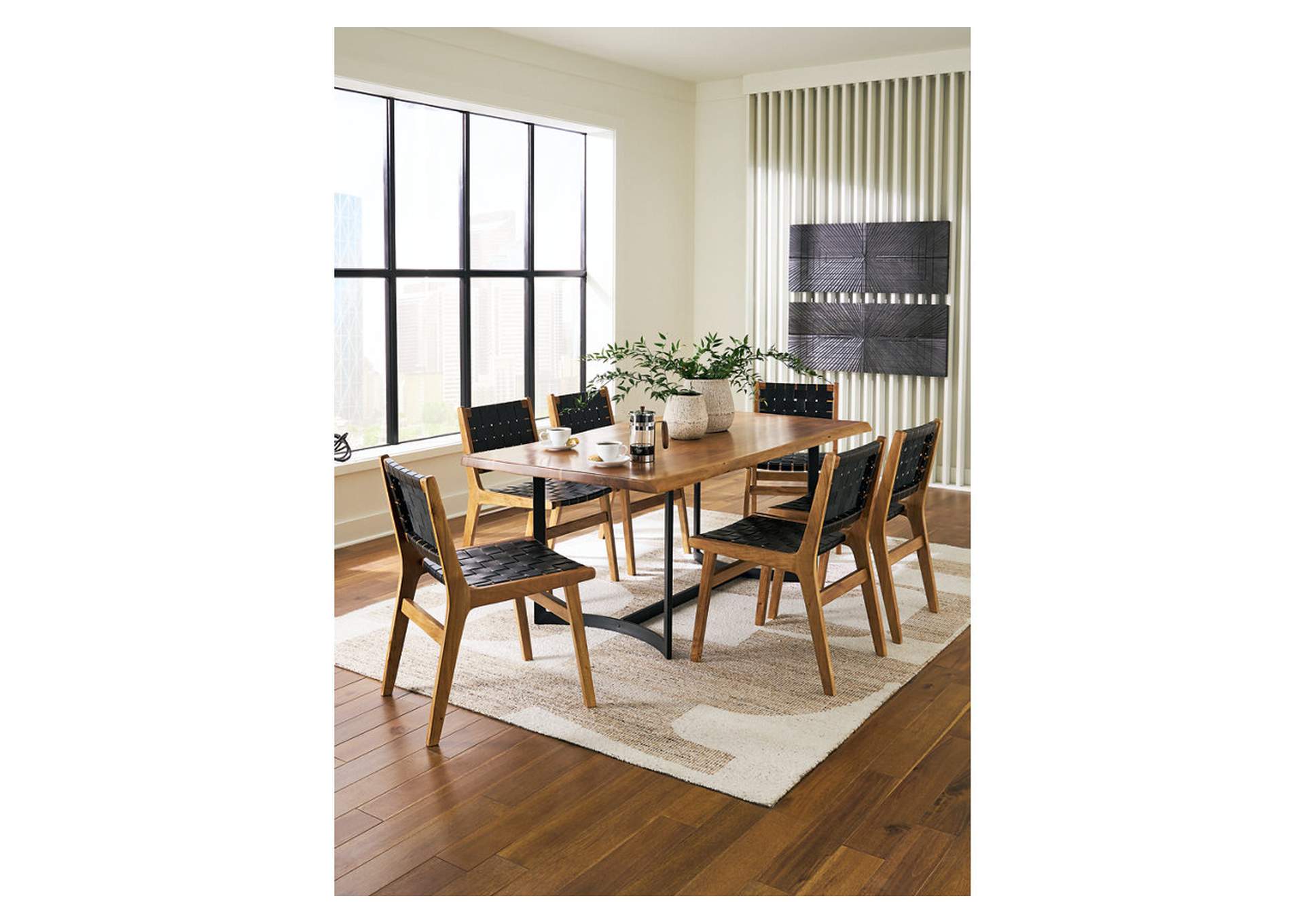 Fortmaine Dining Table and 6 Chairs,Signature Design By Ashley