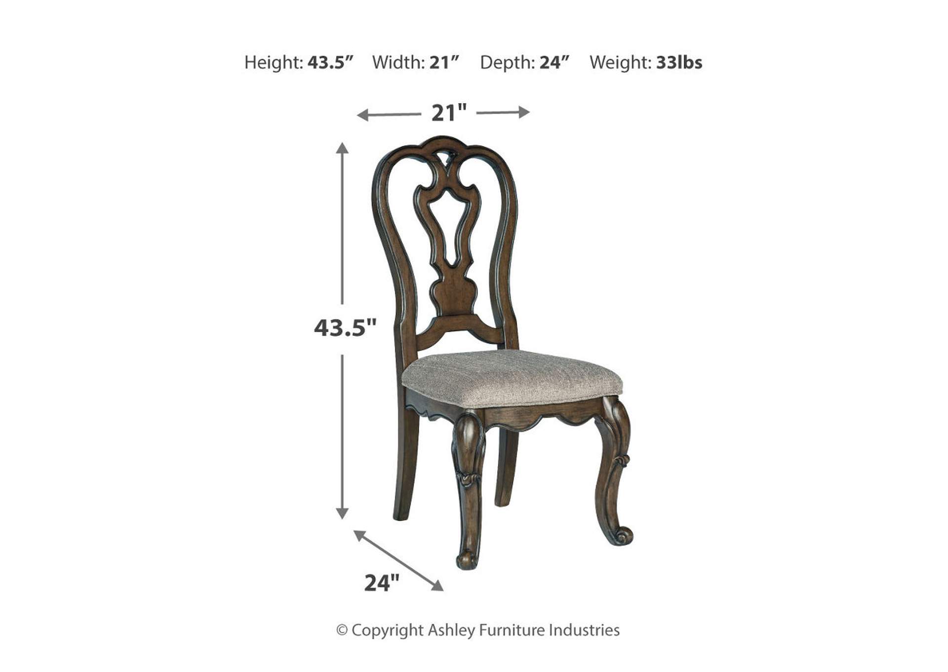 Maylee Dining Table and 6 Chairs,Signature Design By Ashley