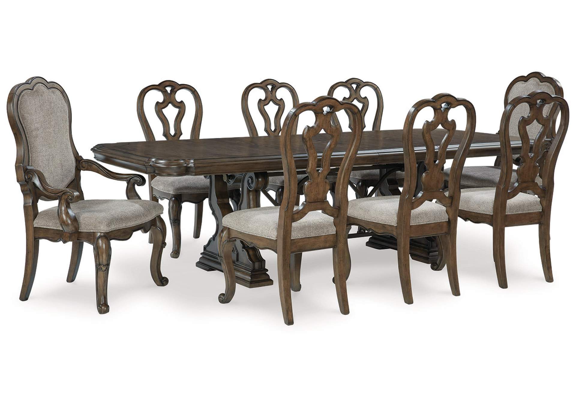 Maylee Dining Table and 8 Chairs,Signature Design By Ashley