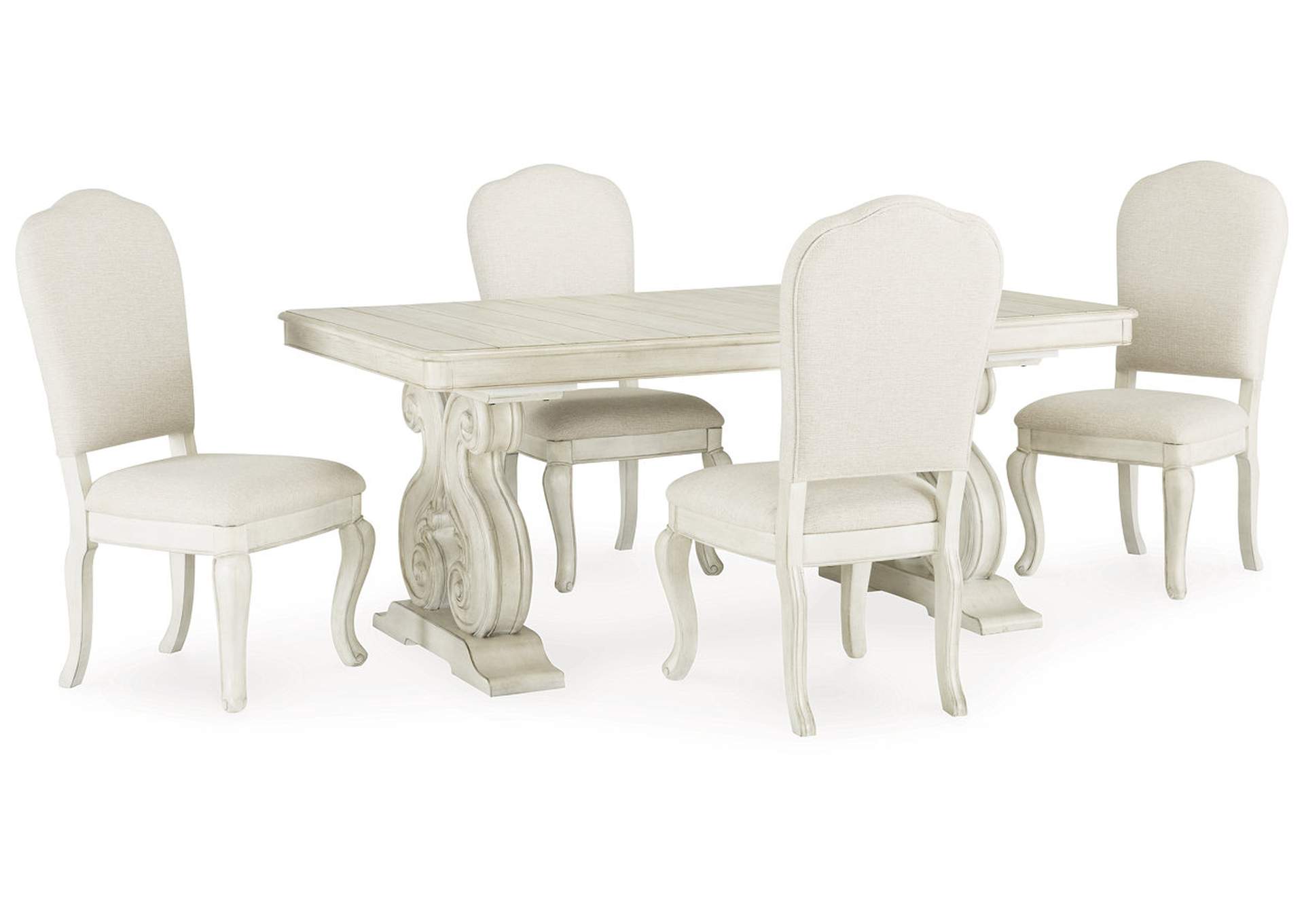 Arlendyne Dining Table and 4 Chairs with Storage,Signature Design By Ashley