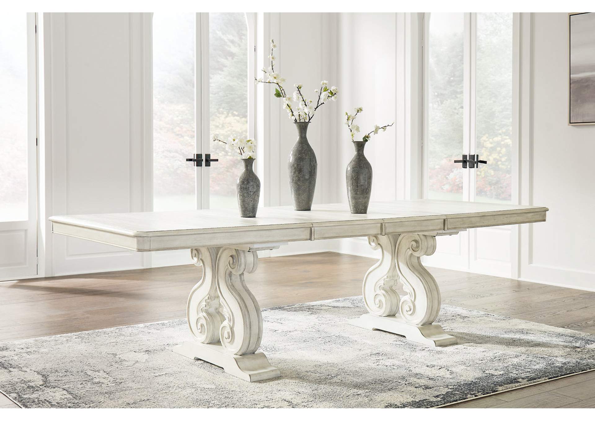 Arlendyne Dining Table and 8 Chairs with Storage,Signature Design By Ashley