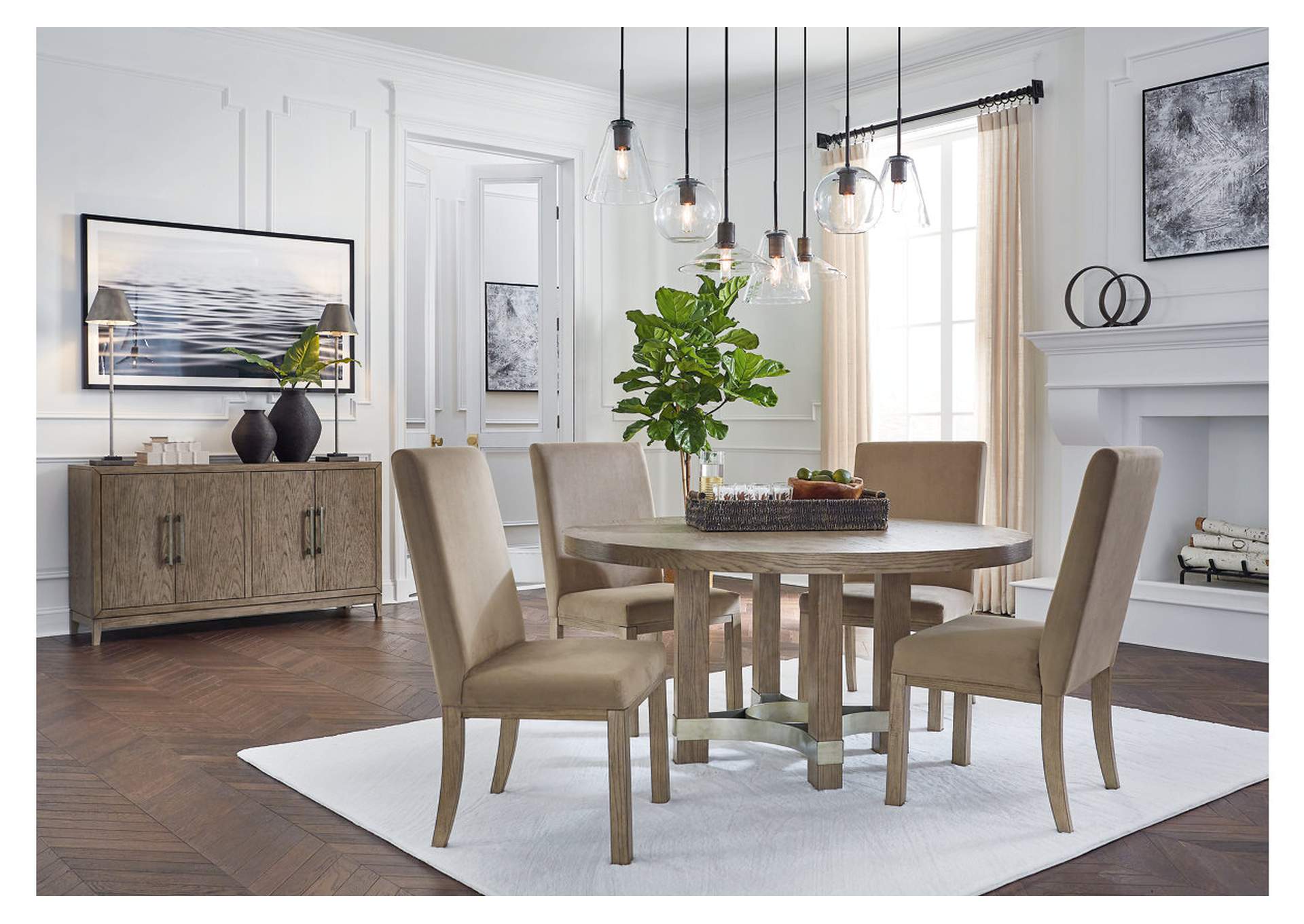 Chrestner Dining Table and 4 Chairs,Signature Design By Ashley