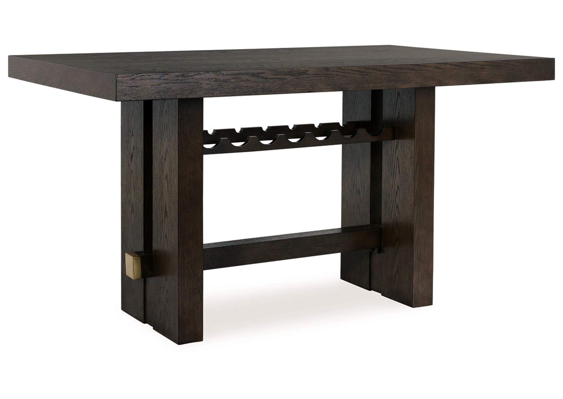 Burkhaus Counter Height Dining Table and 4 Barstools with Storage,Signature Design By Ashley