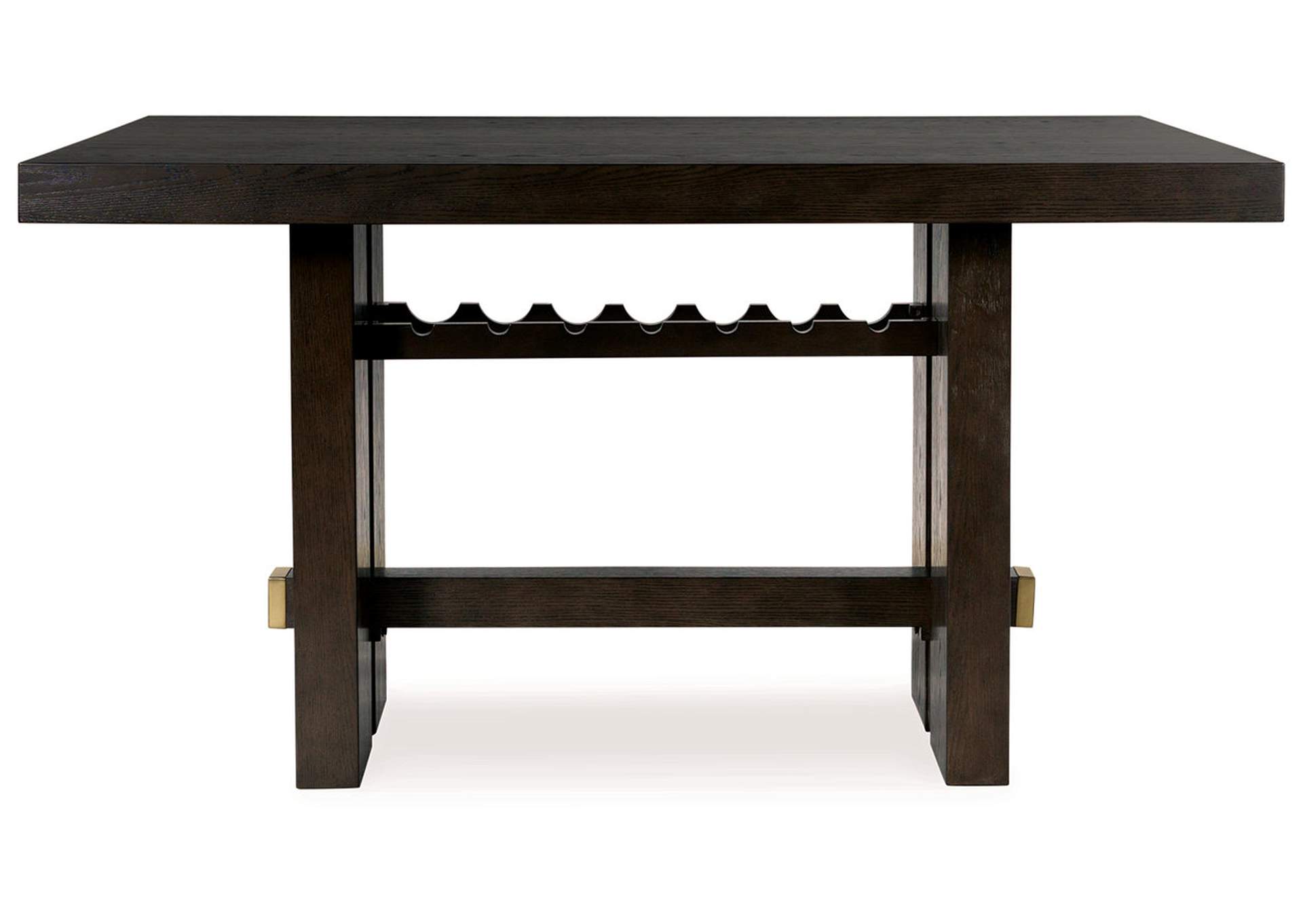 Burkhaus Counter Height Dining Table and 6 Barstools,Signature Design By Ashley