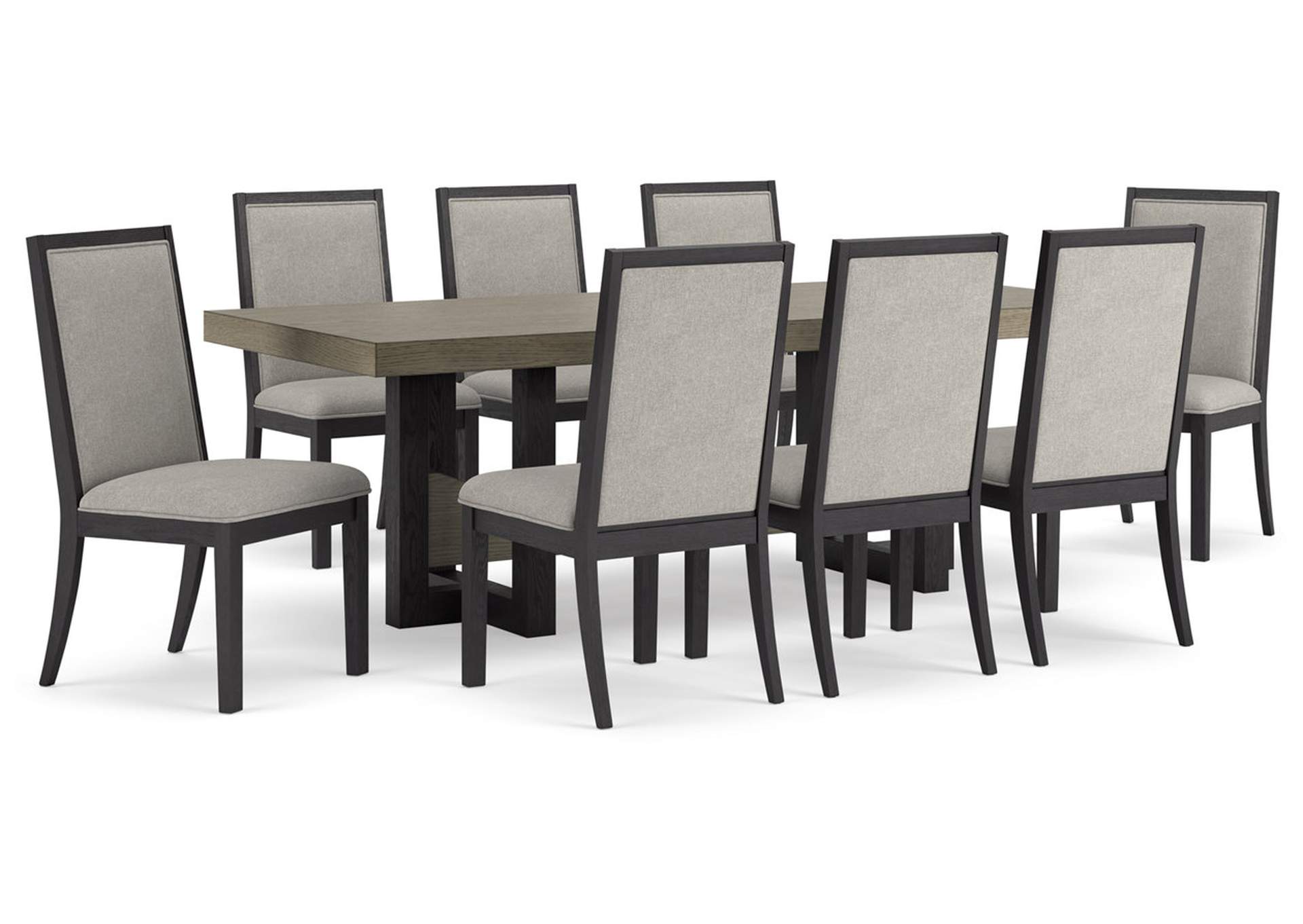 Foyland Dining Table and 8 Chairs,Signature Design By Ashley