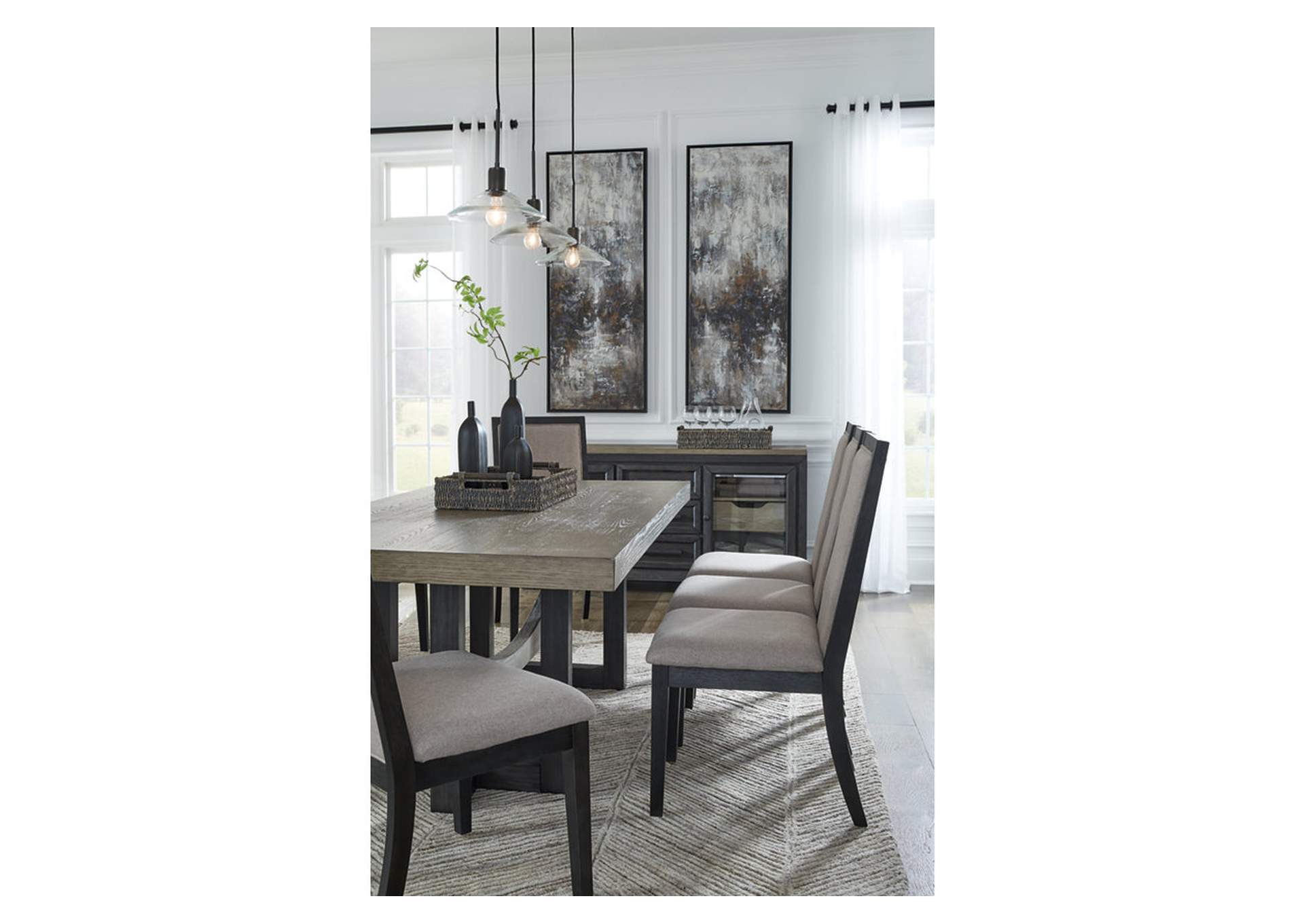 Foyland Dining Table and 8 Chairs,Signature Design By Ashley