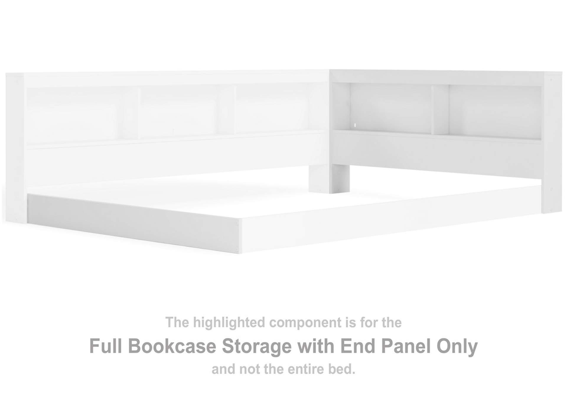Piperton Full Bookcase Storage with End Panel,Signature Design By Ashley