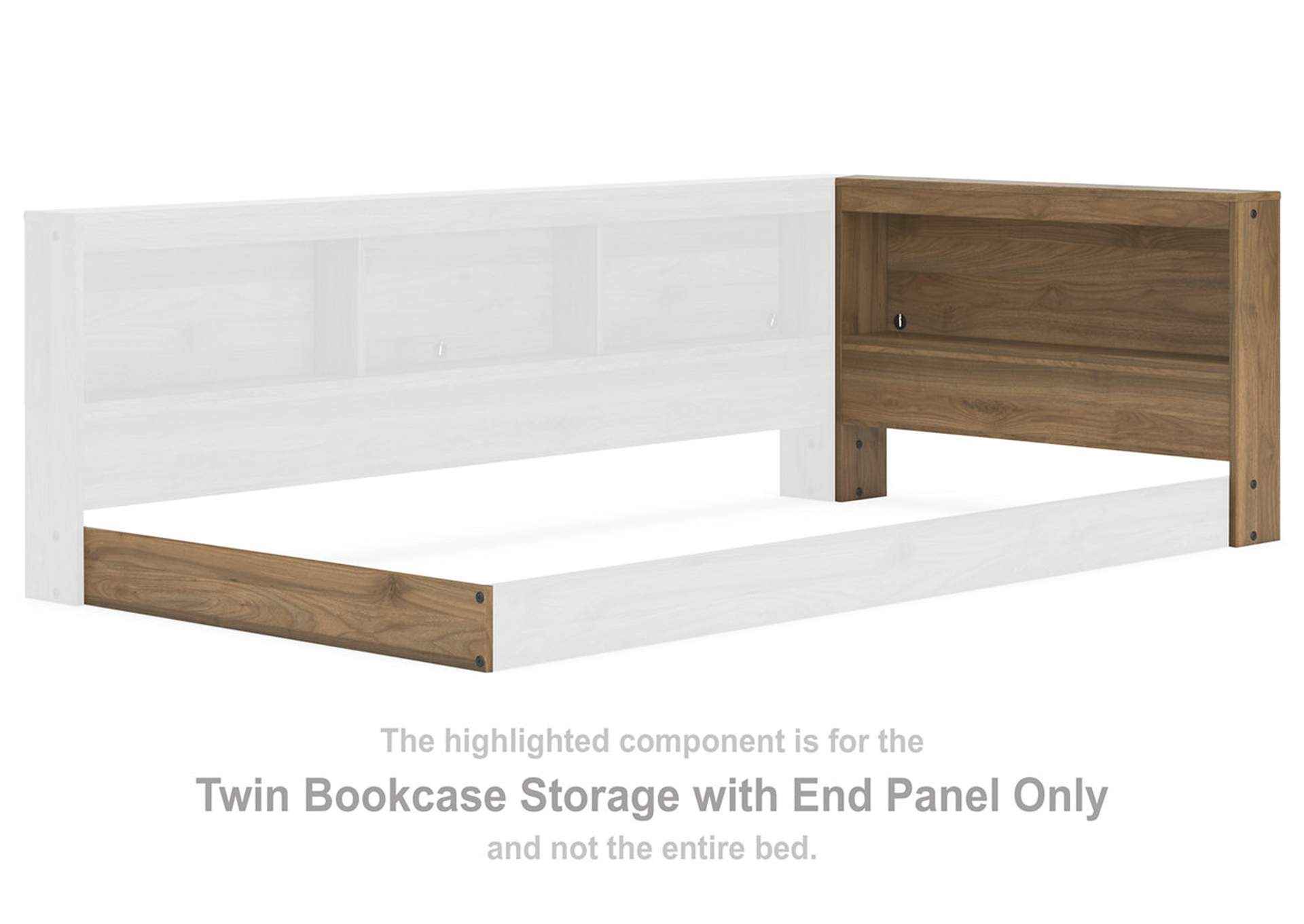 Deanlow Twin Bookcase Storage with End Panel,Signature Design By Ashley