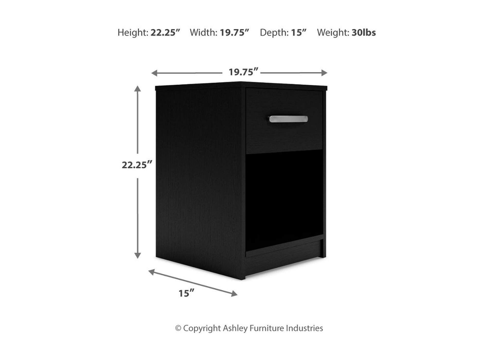 Finch Nightstand,Signature Design By Ashley