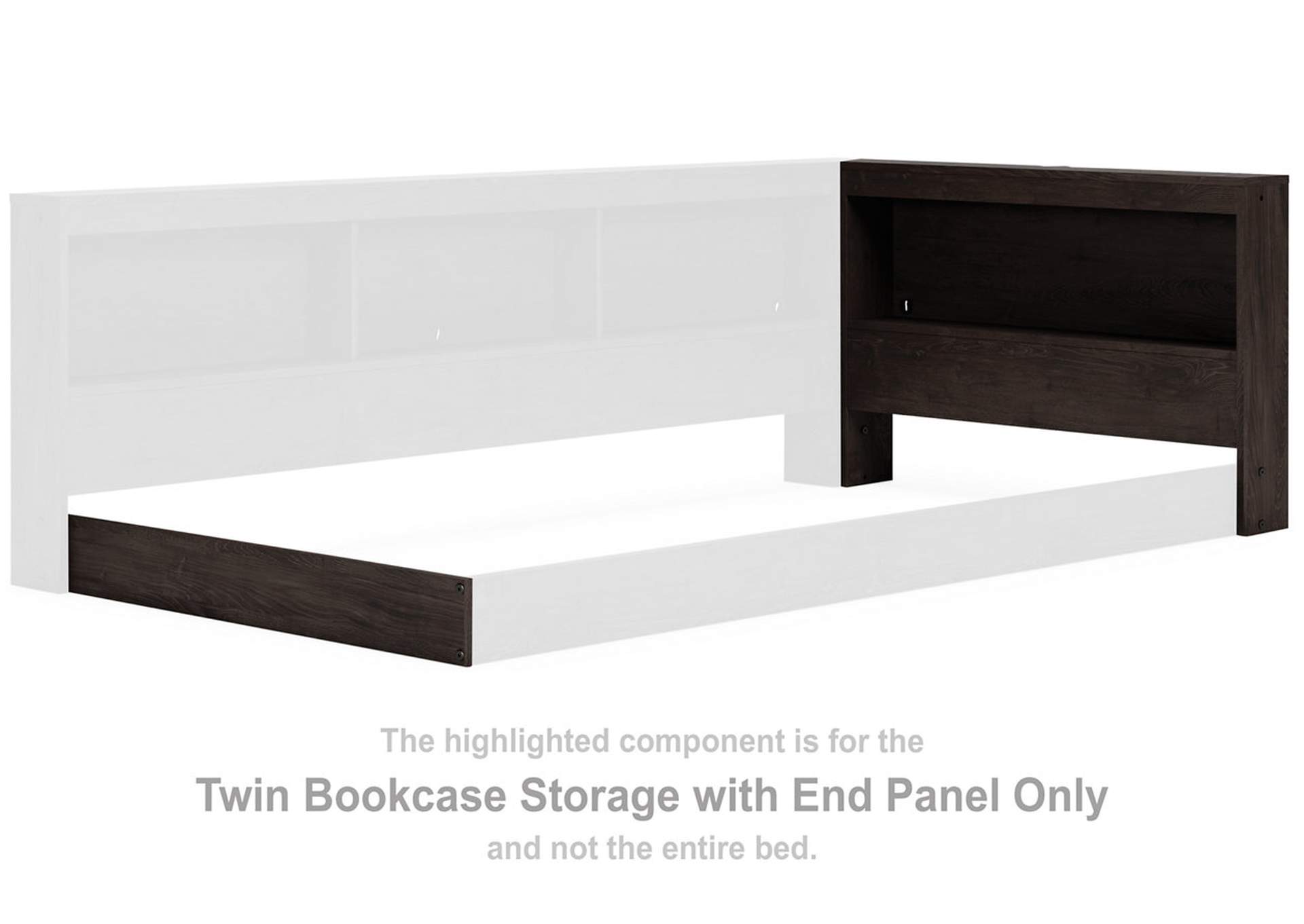 Piperton Twin Bookcase Storage with End Panel,Signature Design By Ashley