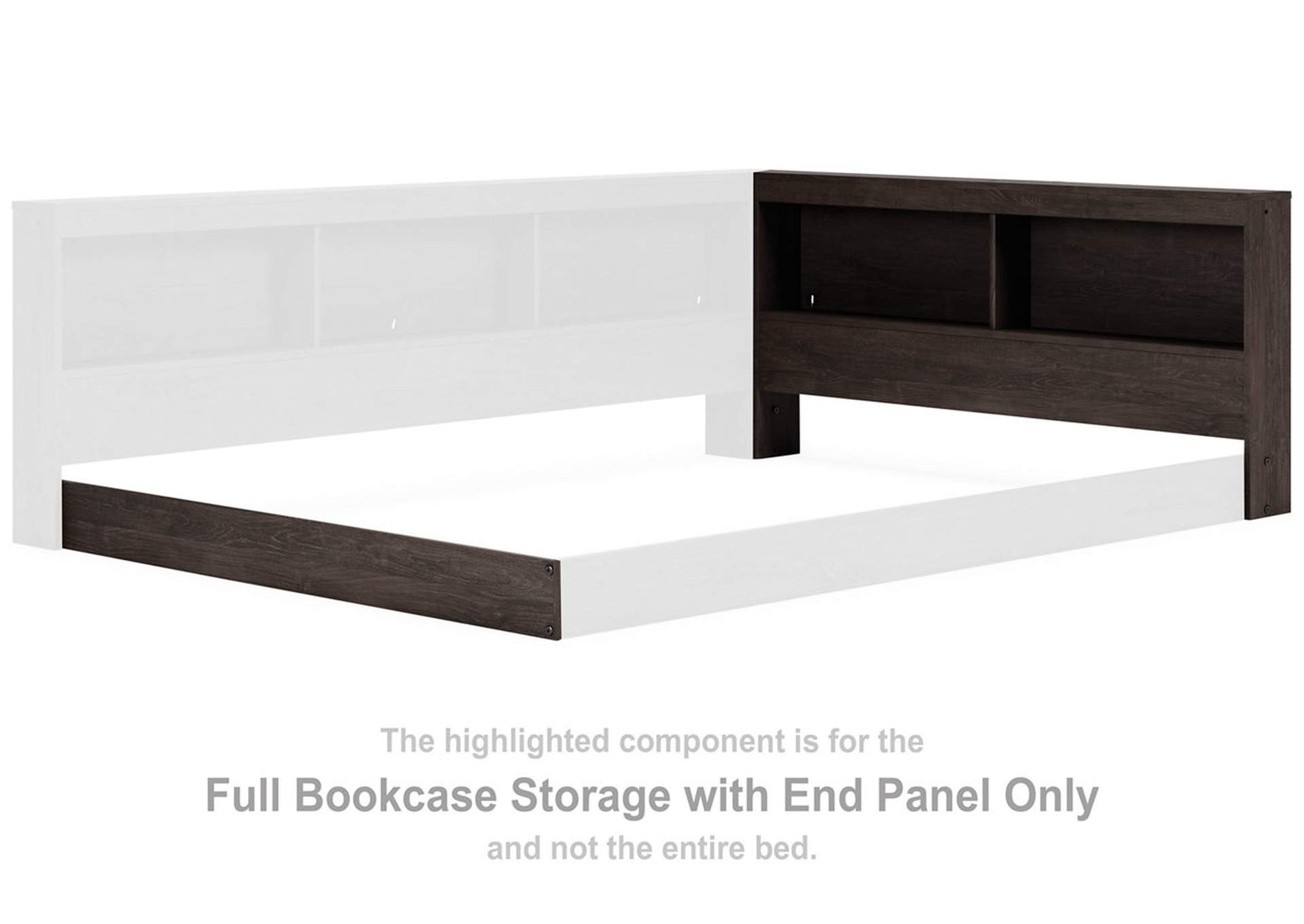 Piperton Full Bookcase Storage with End Panel,Signature Design By Ashley
