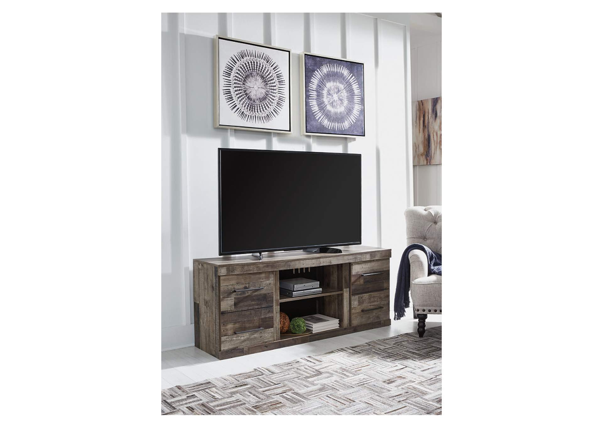 Derekson TV Stand with Electric Fireplace,Signature Design By Ashley