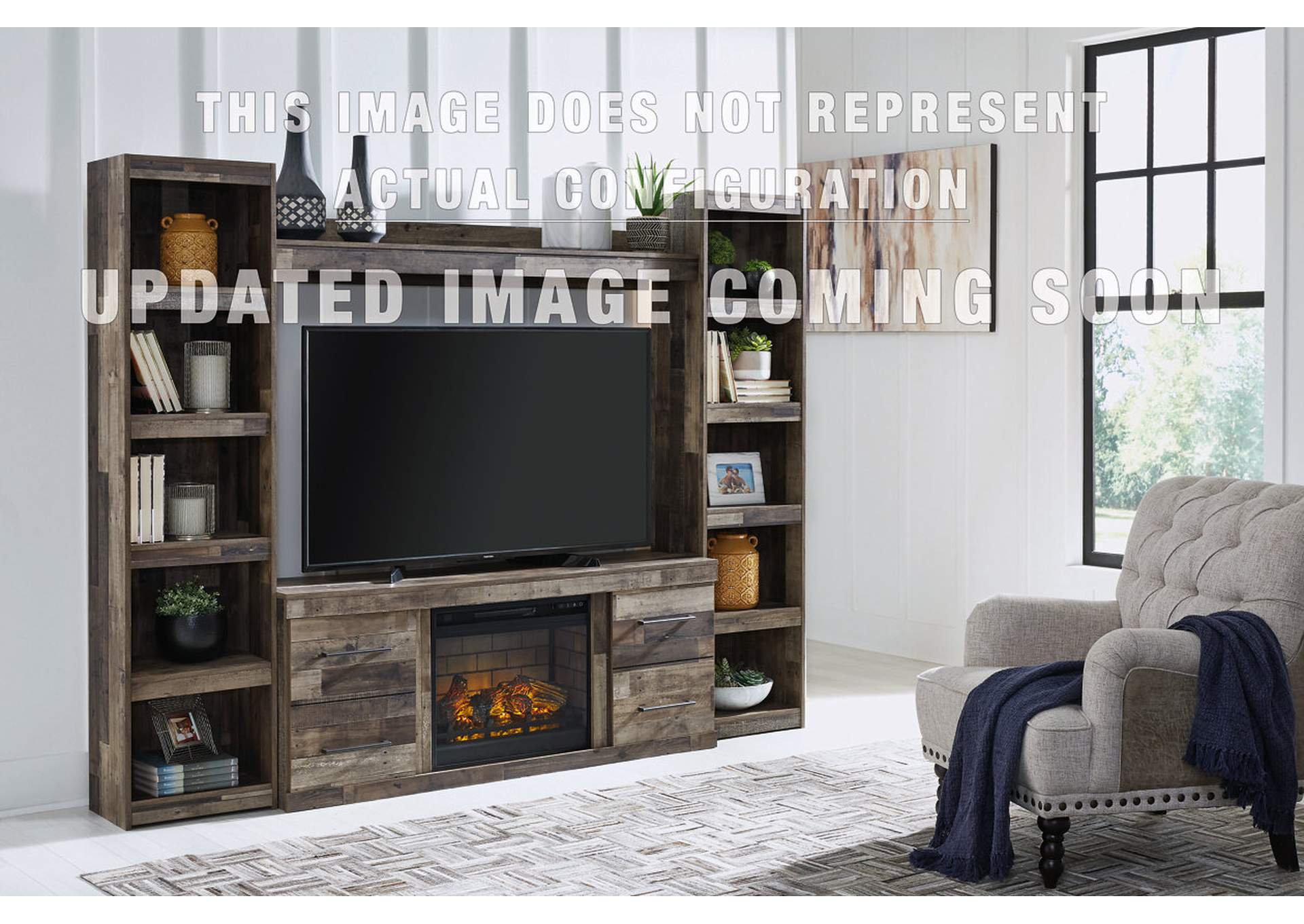 Derekson 3Piece Entertainment Center with Electric Fireplace Langlois