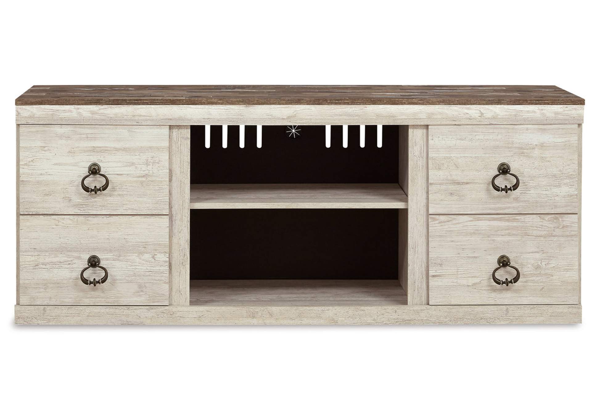 Willowton Whitewash 63" TV Stand,Direct To Consumer Express