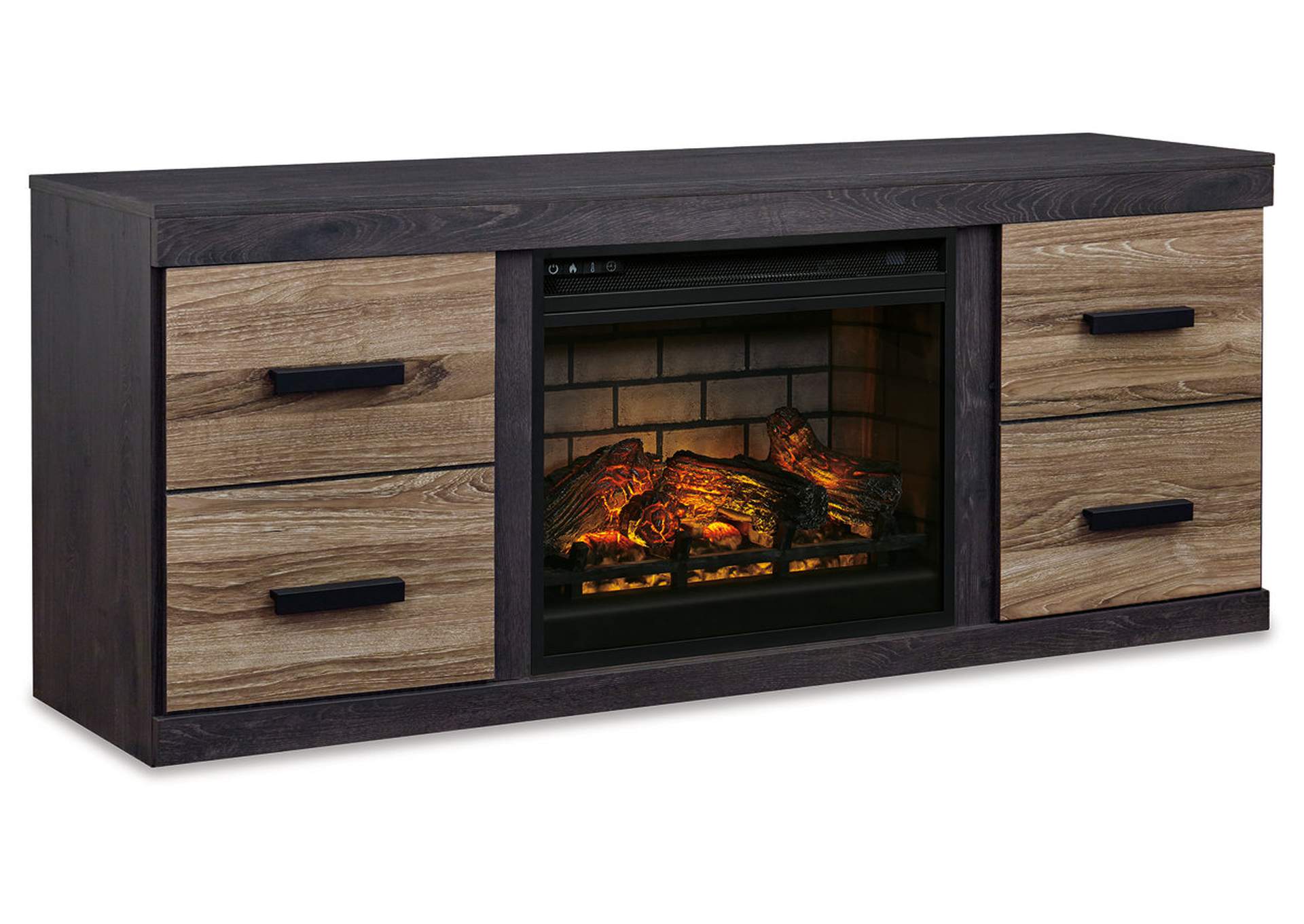 Harlinton 63" TV Stand with Electric Fireplace,Signature Design By Ashley