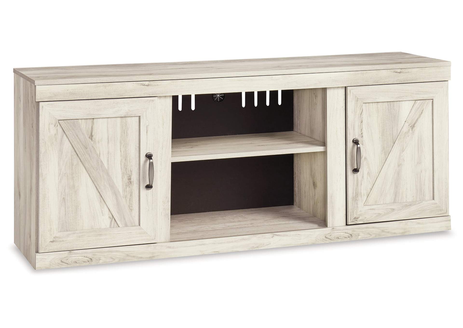 Bellaby Whitewash 63" TV Stand,Direct To Consumer Express