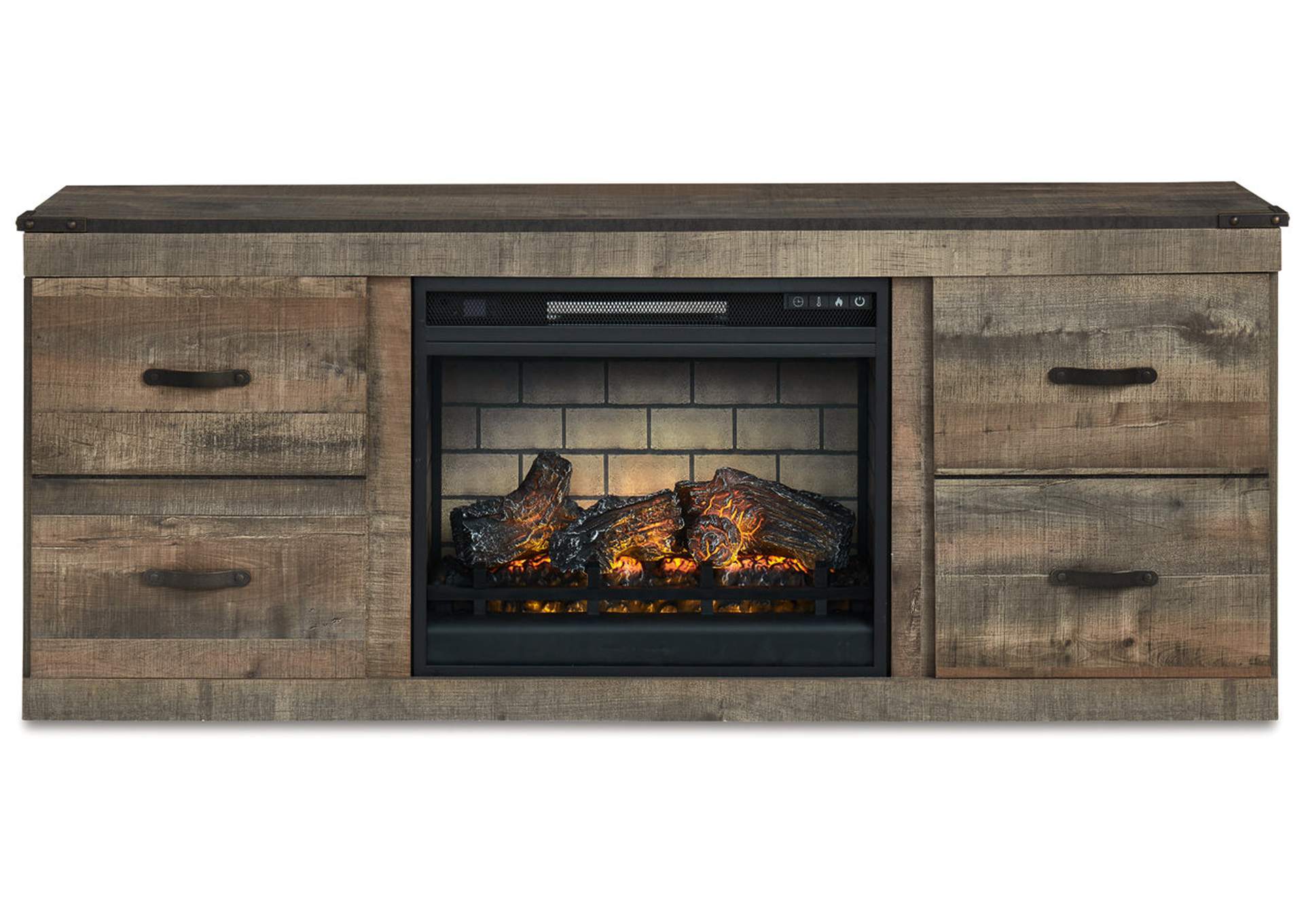 Trinell 60" TV Stand with Electric Fireplace,Signature Design By Ashley