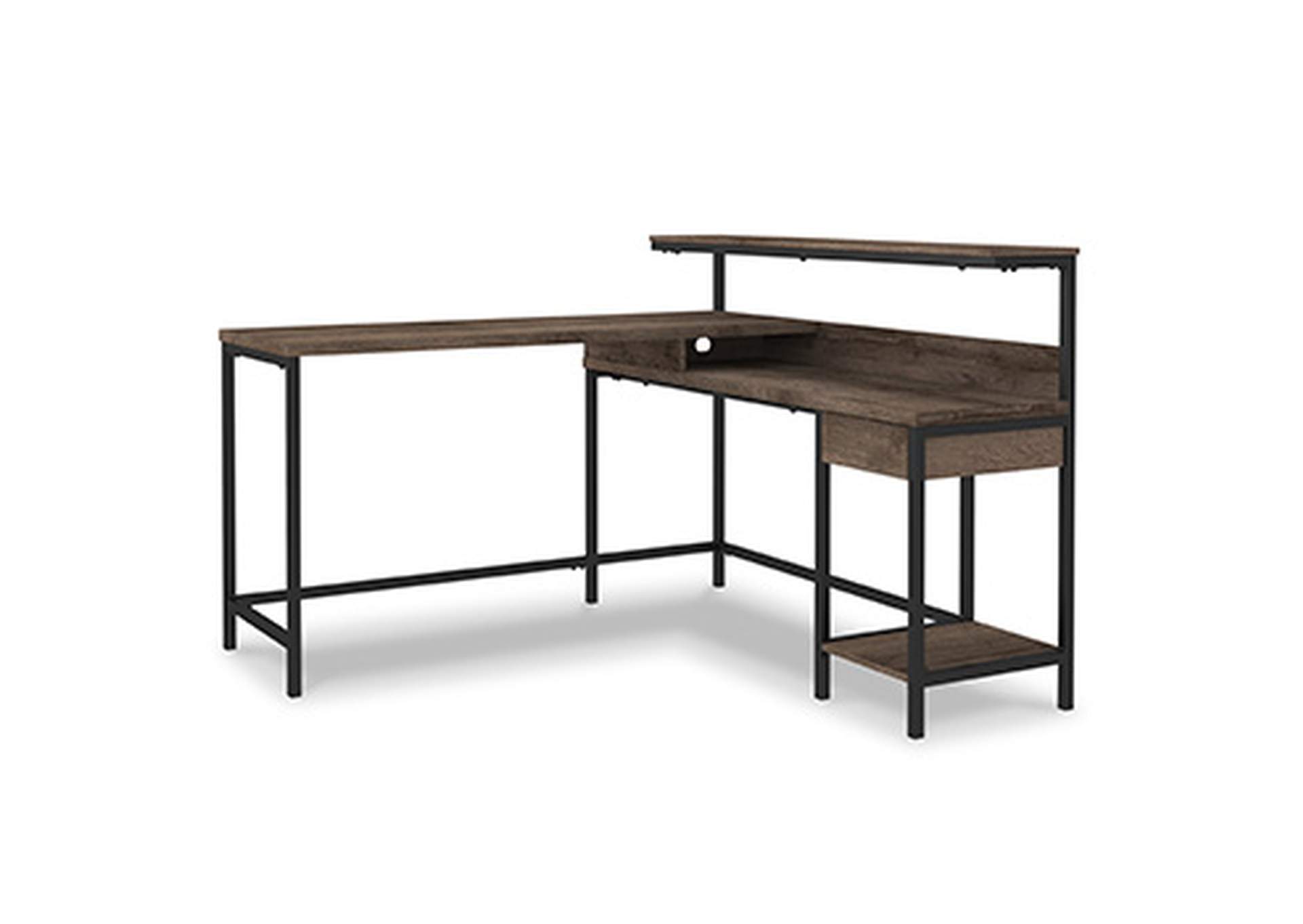 Arlenbry Home Office L-Desk with Storage,Signature Design By Ashley