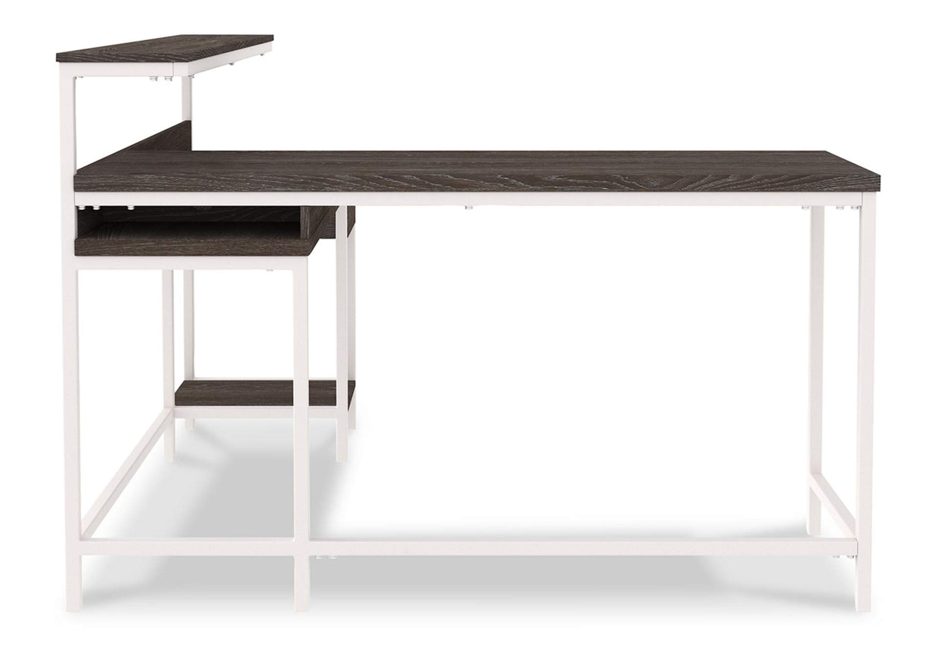 Dorrinson Home Office L-Desk with Storage,Signature Design By Ashley