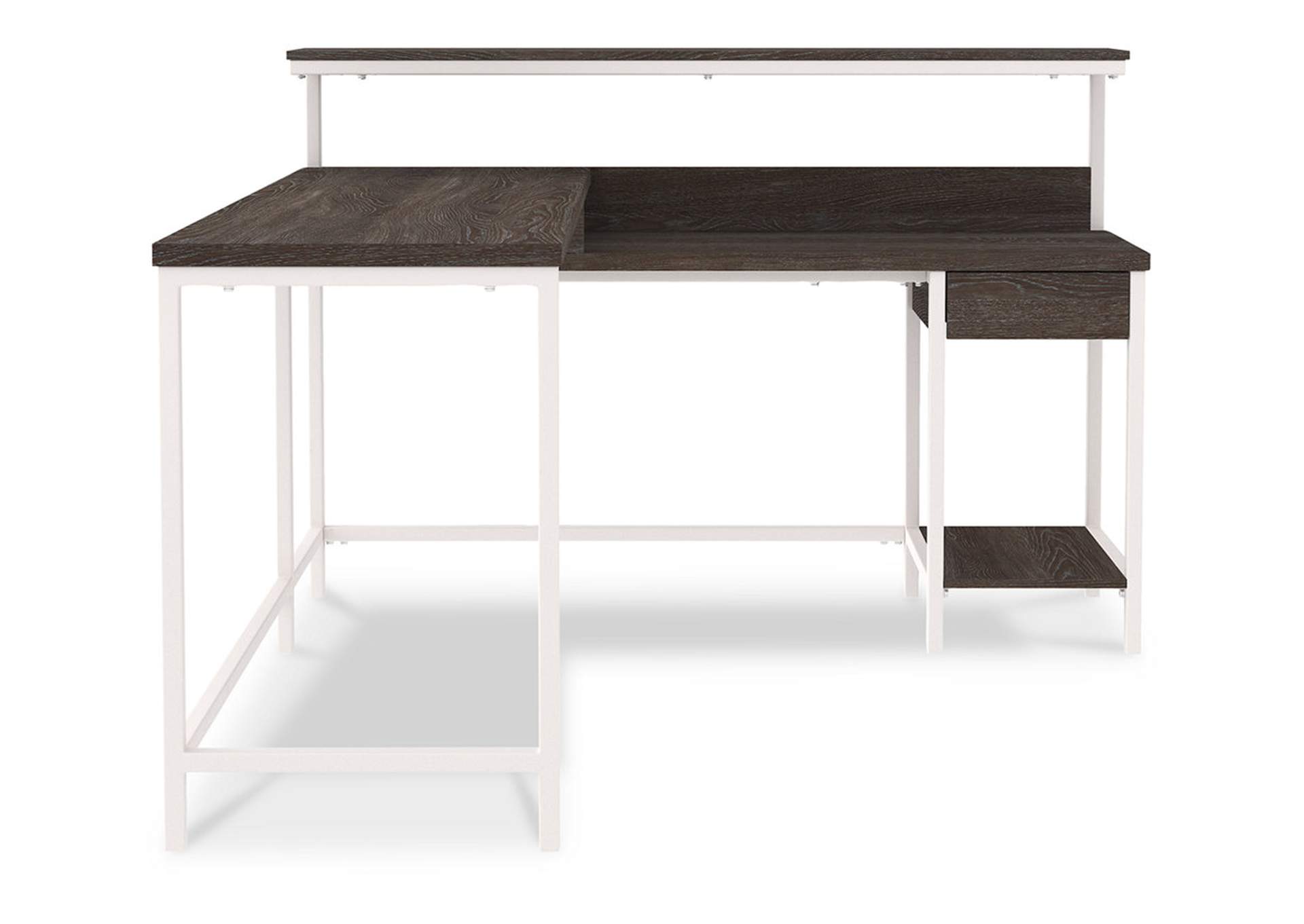 Dorrinson Home Office L-Desk with Storage,Signature Design By Ashley