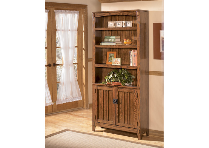 Cross Island Large Door Bookcase,ABF Signature Design by Ashley